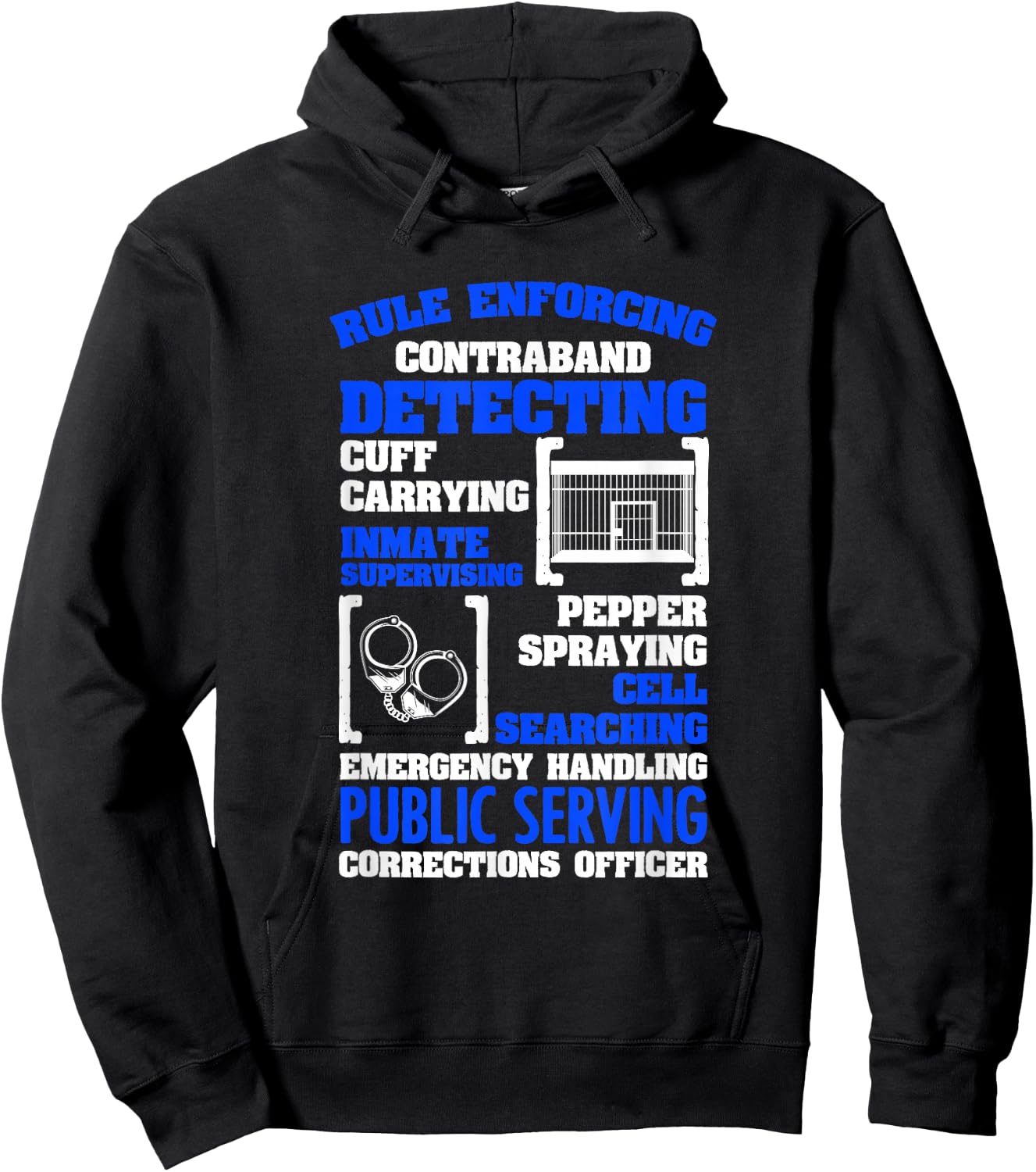 Correction Officer Correctional Officer s Hoodie - Hoodie | Black