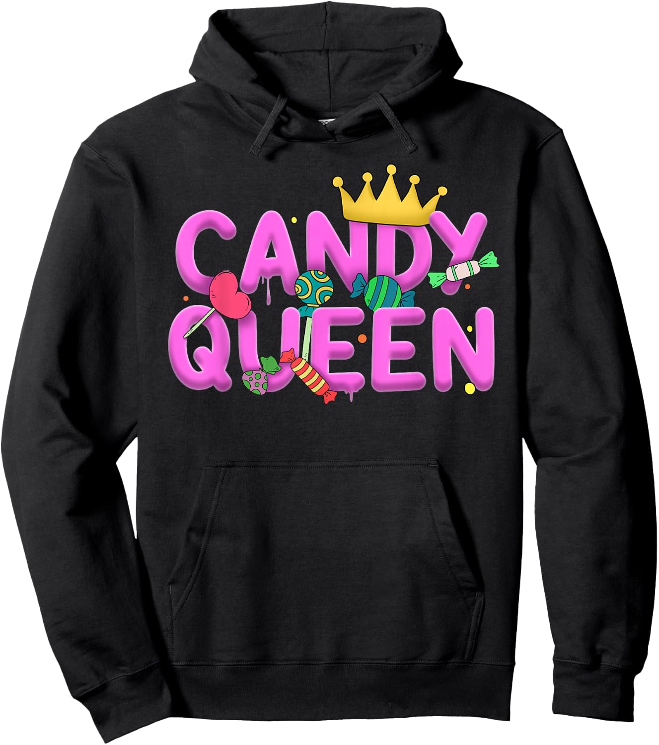 Cool Candy Queen Art Girls Candy Lollipop Lovers Hoodie - Hoodie | Black