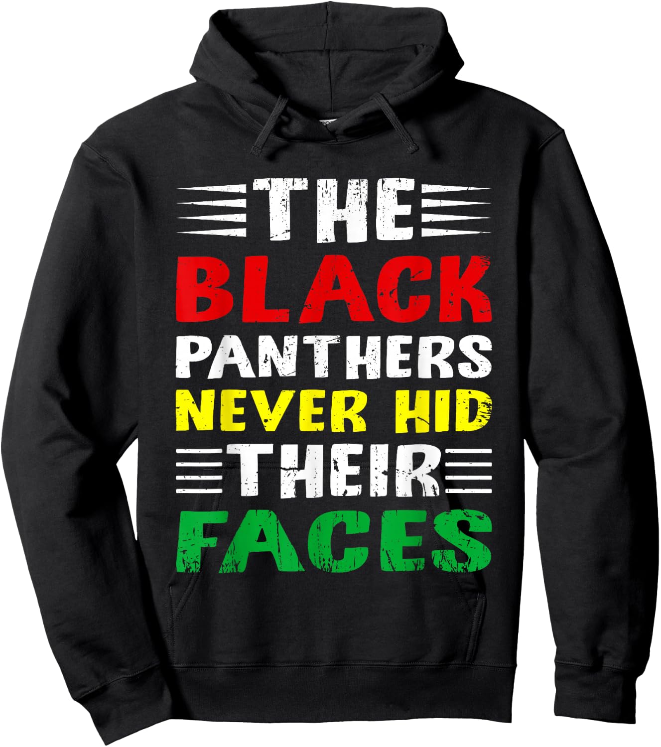 The Black Panthers Never Hid Their Faces Black Activists Fan Hoodie - Hoodie | Black