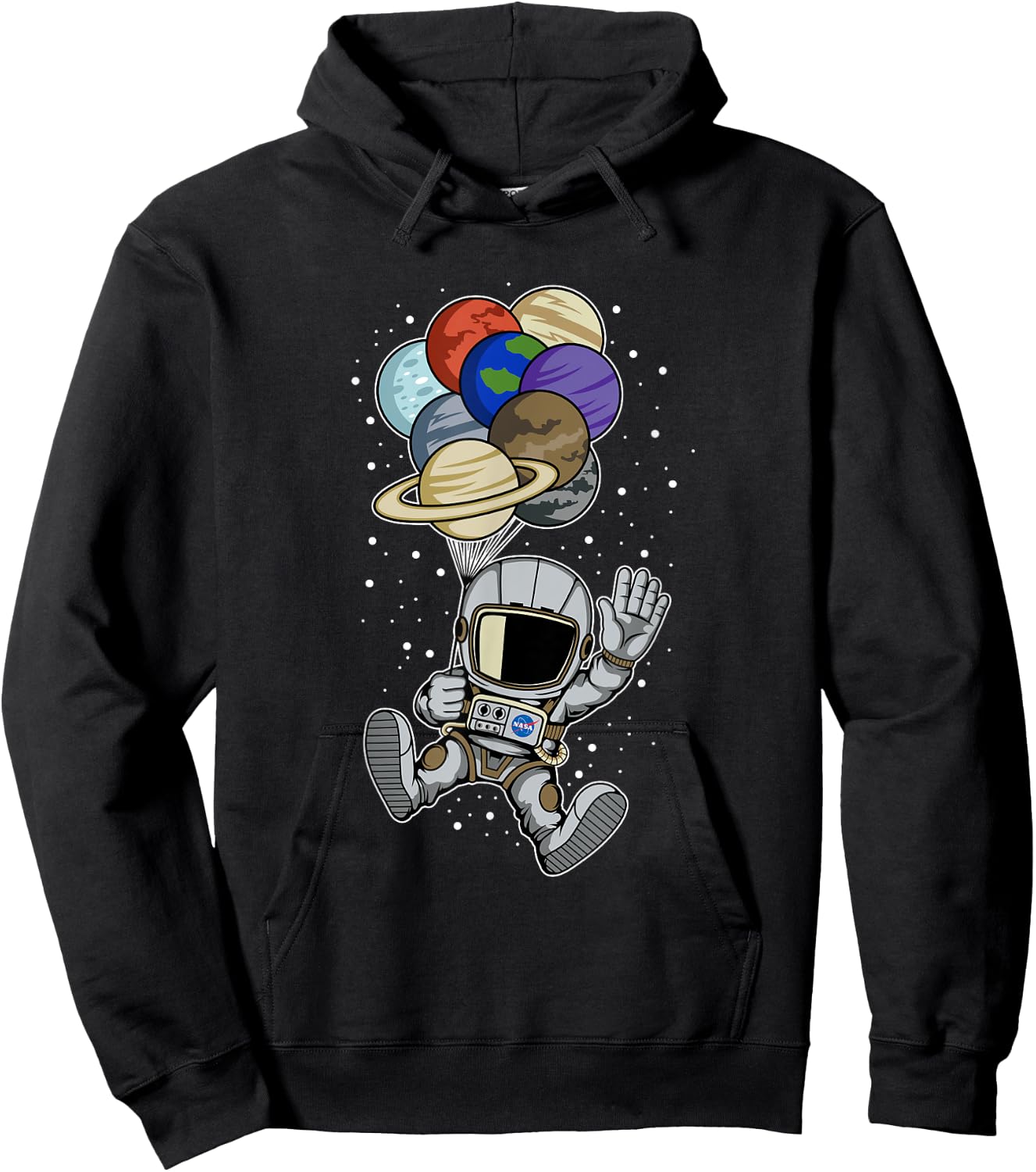 Astronaut Space Spaceman Planets social distancing Gift Hoodie - Hoodie | Black