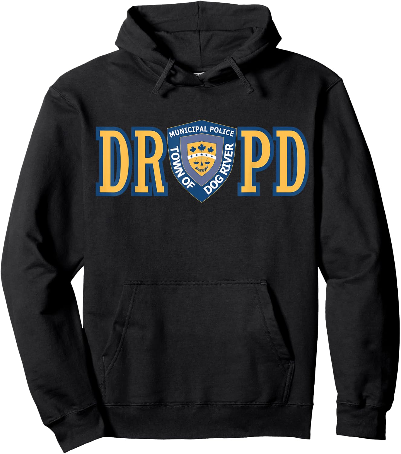 Corner Gas Dog River Police Department - Black, Small, Classic Fit, , Short Sleeve, -Adults Hoodie - Hoodie | Black