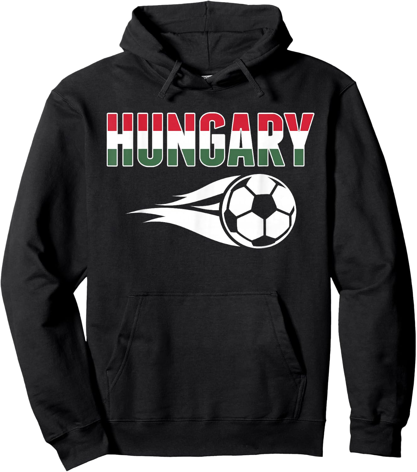 Hungary Soccer Fans Jersey - Hungarian Flag Football Lovers Hoodie - Hoodie | Black