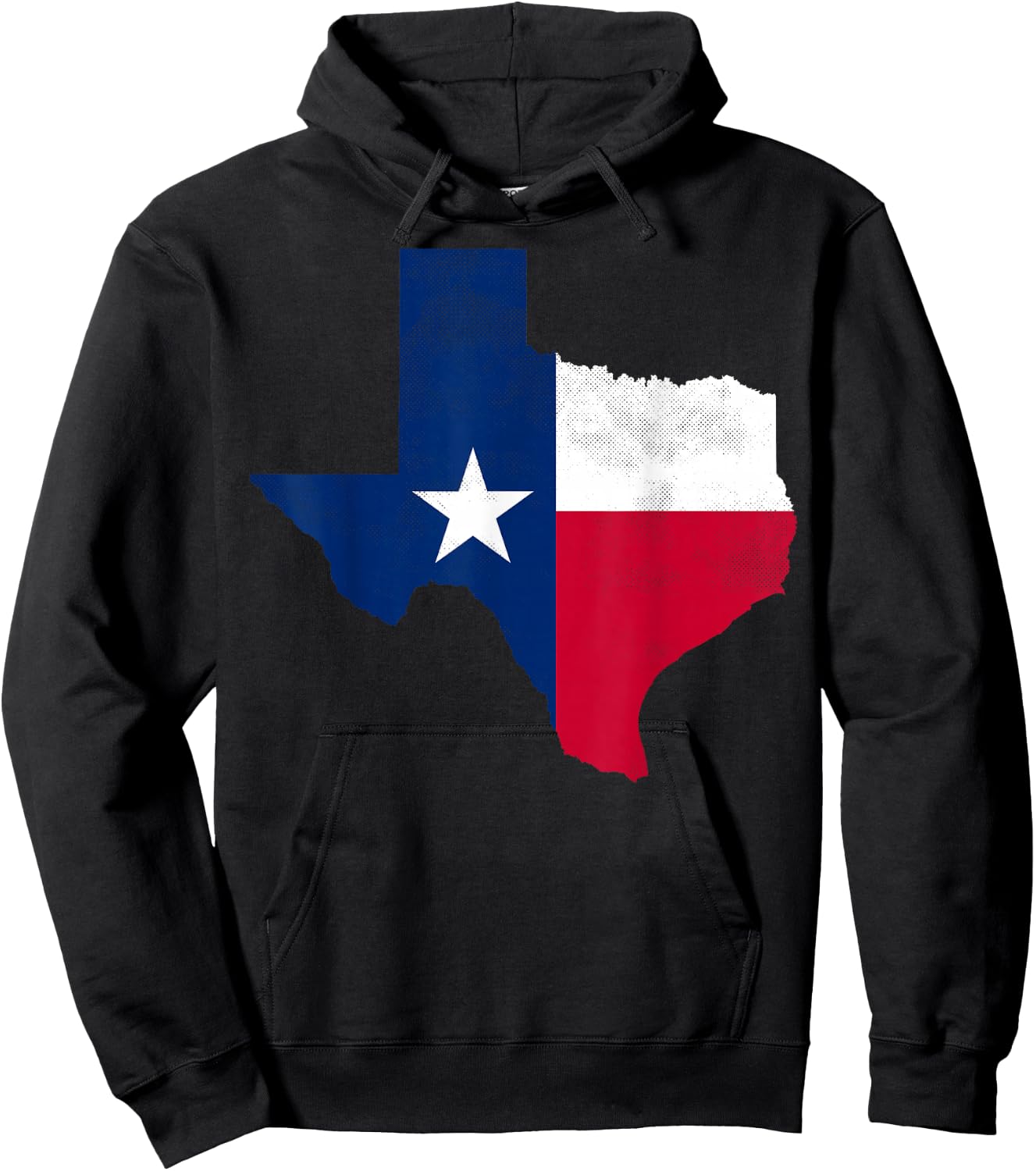 Texas State USA Distressed Flag Grunge Women Men Kids Texas Hoodie - Hoodie | Black