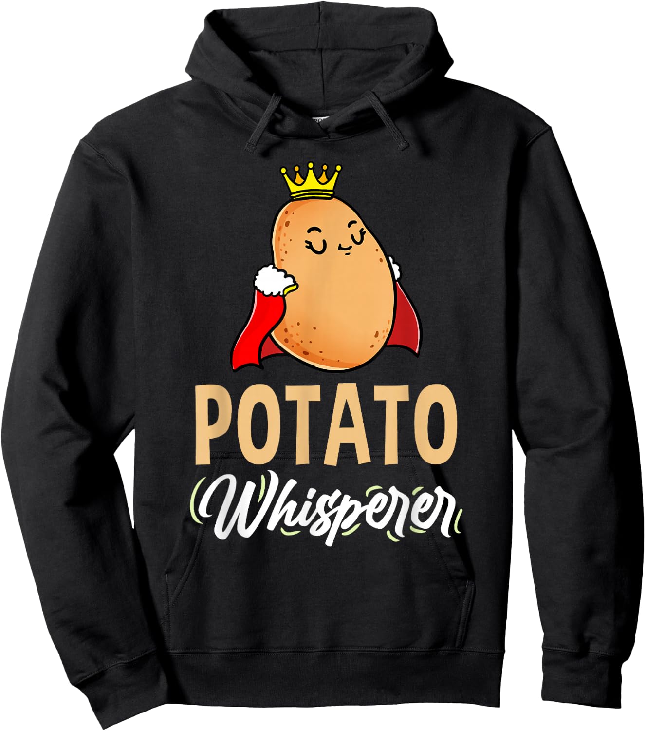 Potato Whisperer Potato Queen Hoodie - Hoodie | Black