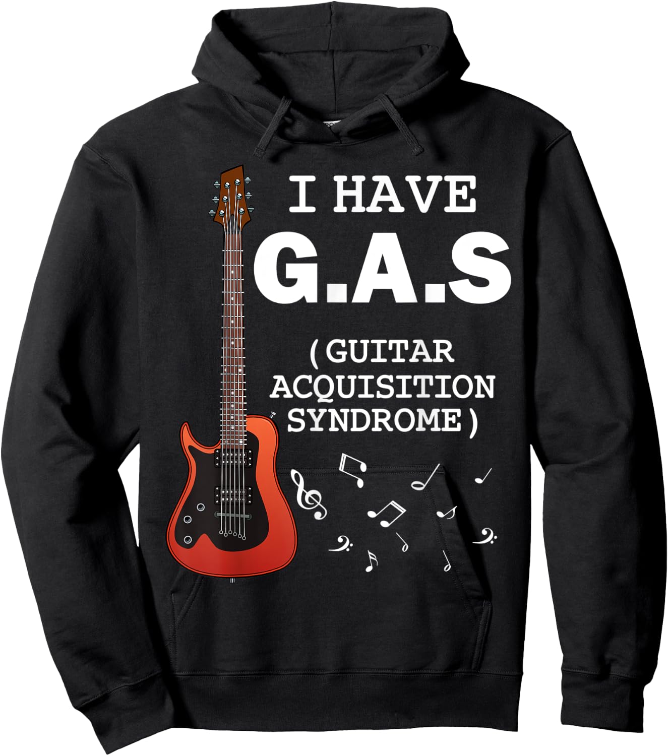I Have G.A.S Guitar Player Collector Band Musician Concert Hoodie - Hoodie | Black