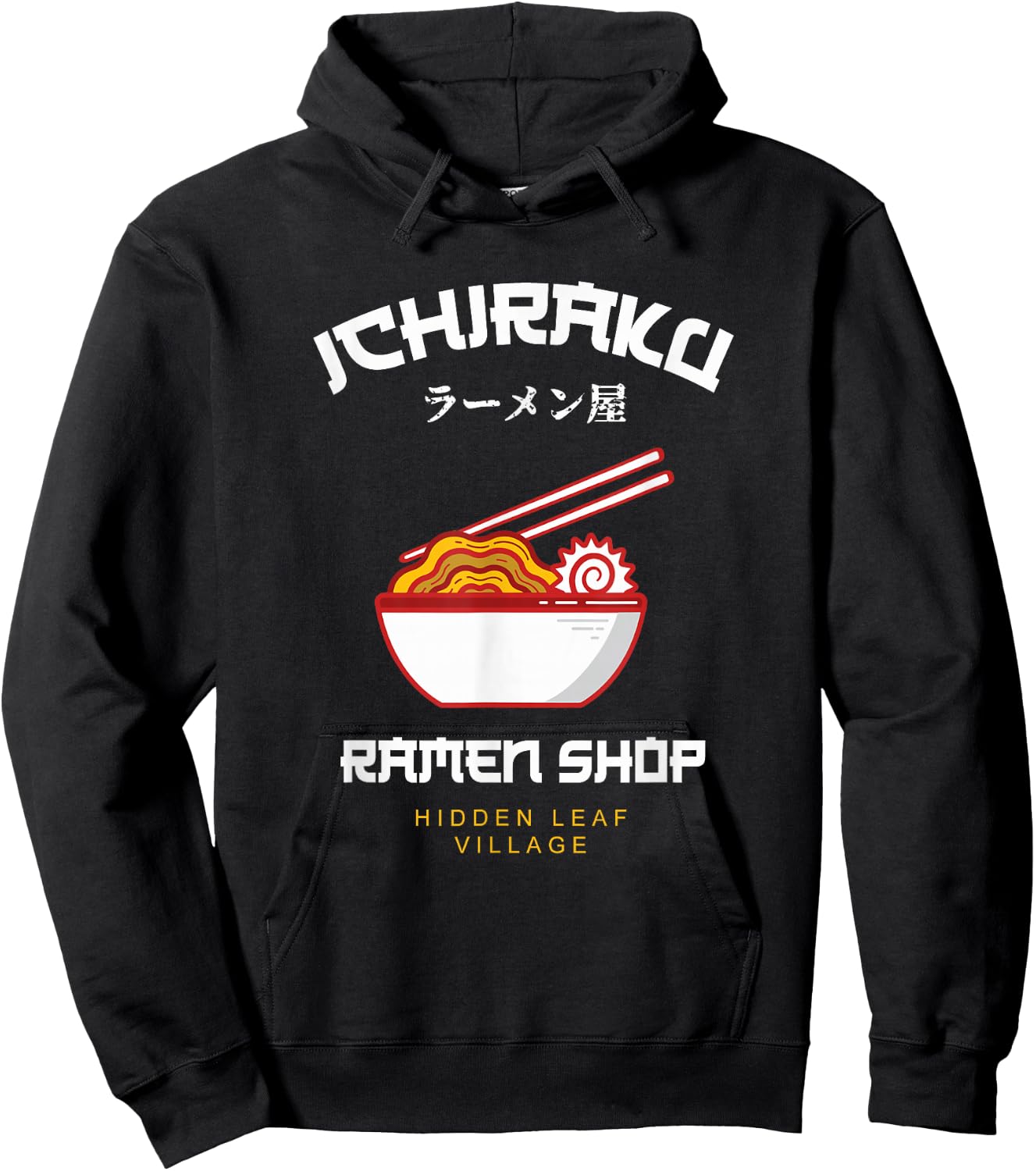 Ichiraku Ramen Shop Hidden Leaf Village Japanese Anime Hoodie - Hoodie | Black