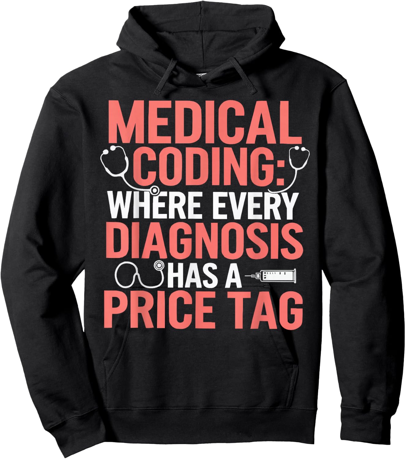 Medical Coder Job Profession Hospital Clinical Coder Hoodie - Hoodie | Black