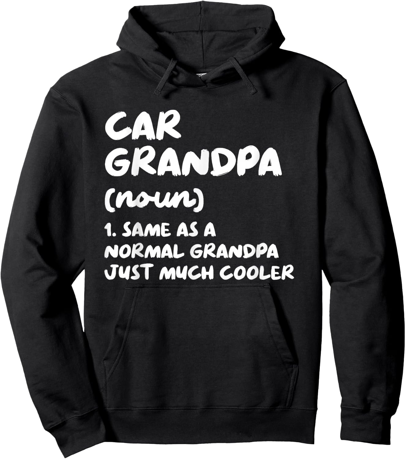 Car Grandpa Definition Funny Garage Car Mechanic Hoodie - Hoodie | Black