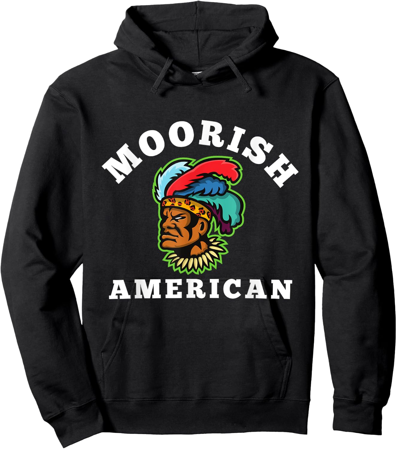 Moor - Moorish American God Body Of Melanin Hoodie - Hoodie | Black