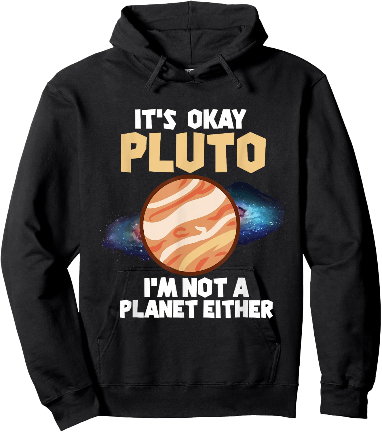 Pluto Astronomy Planet Hoodie - Hoodie | Black