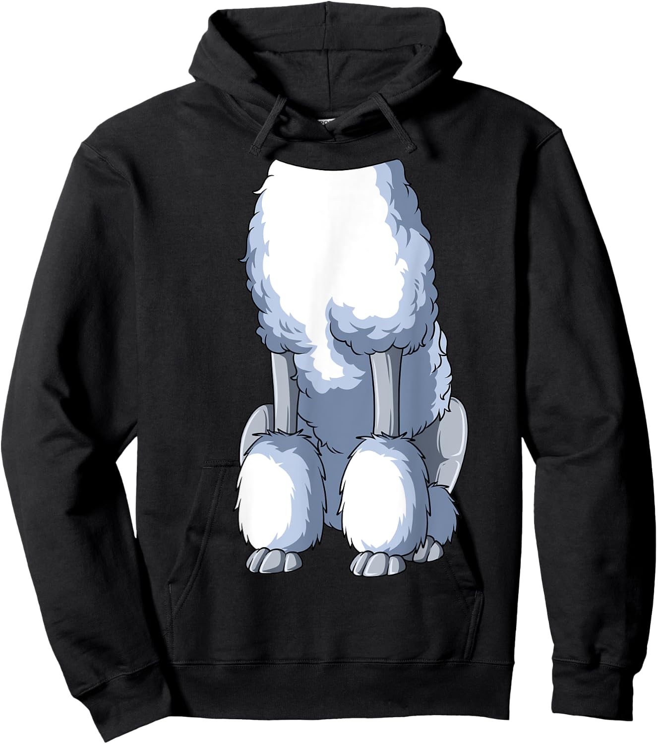 Easy Poodle Costume Poodle Body Headless Poodle Costume Hoodie - Hoodie | Black