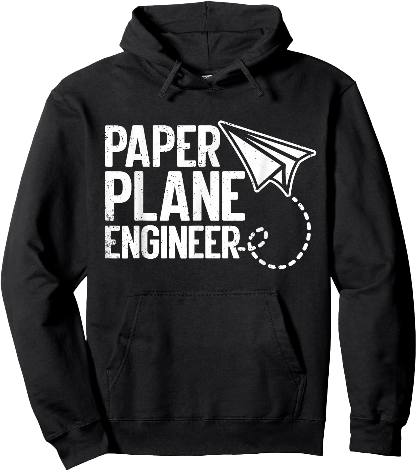 Paper Plane Engineer Airplane Origami Paper Plane Master Hoodie - Hoodie | Black