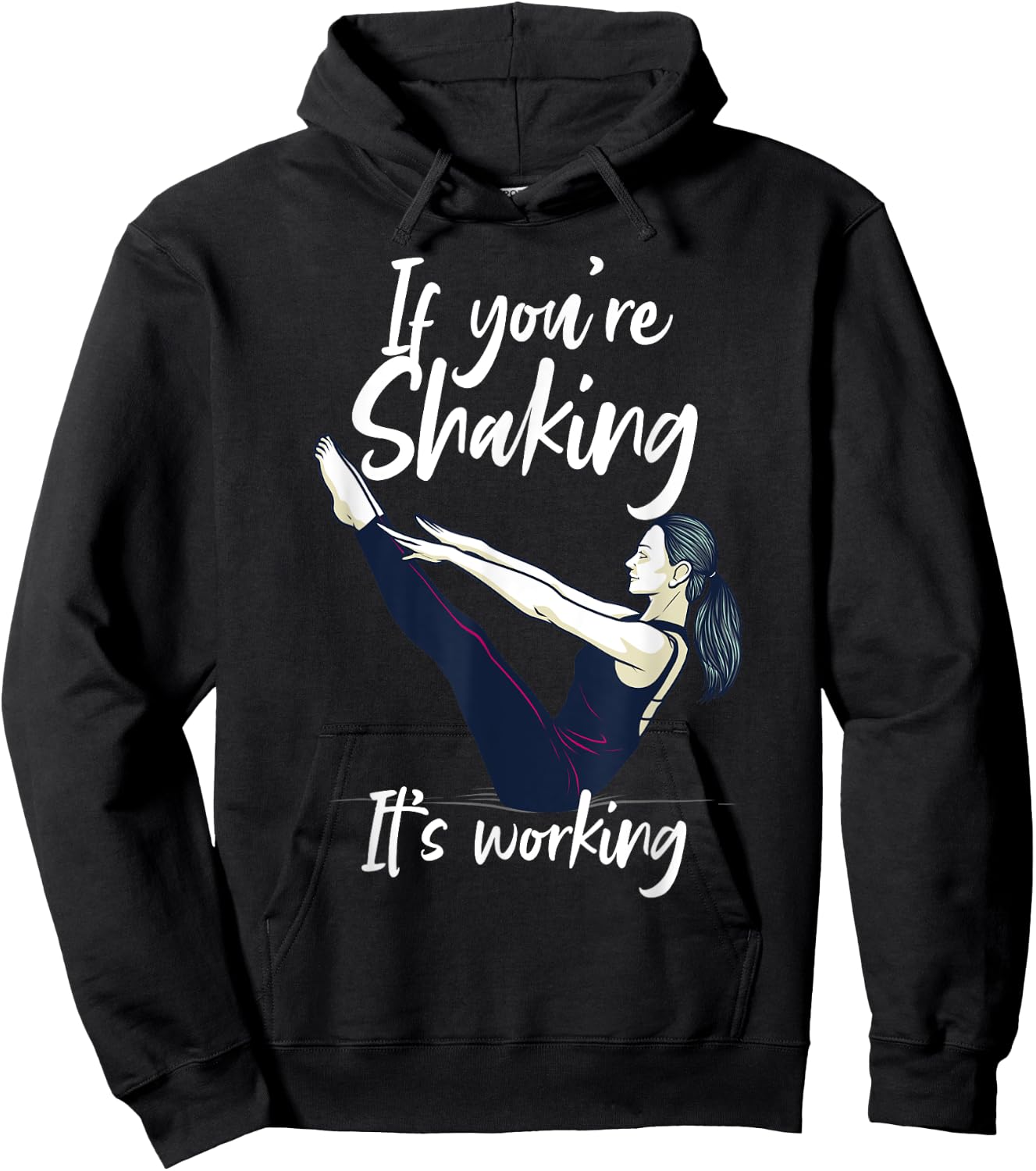Funny Pilates Men Gym Fitness Instructor Workout Hoodie - Hoodie | Black