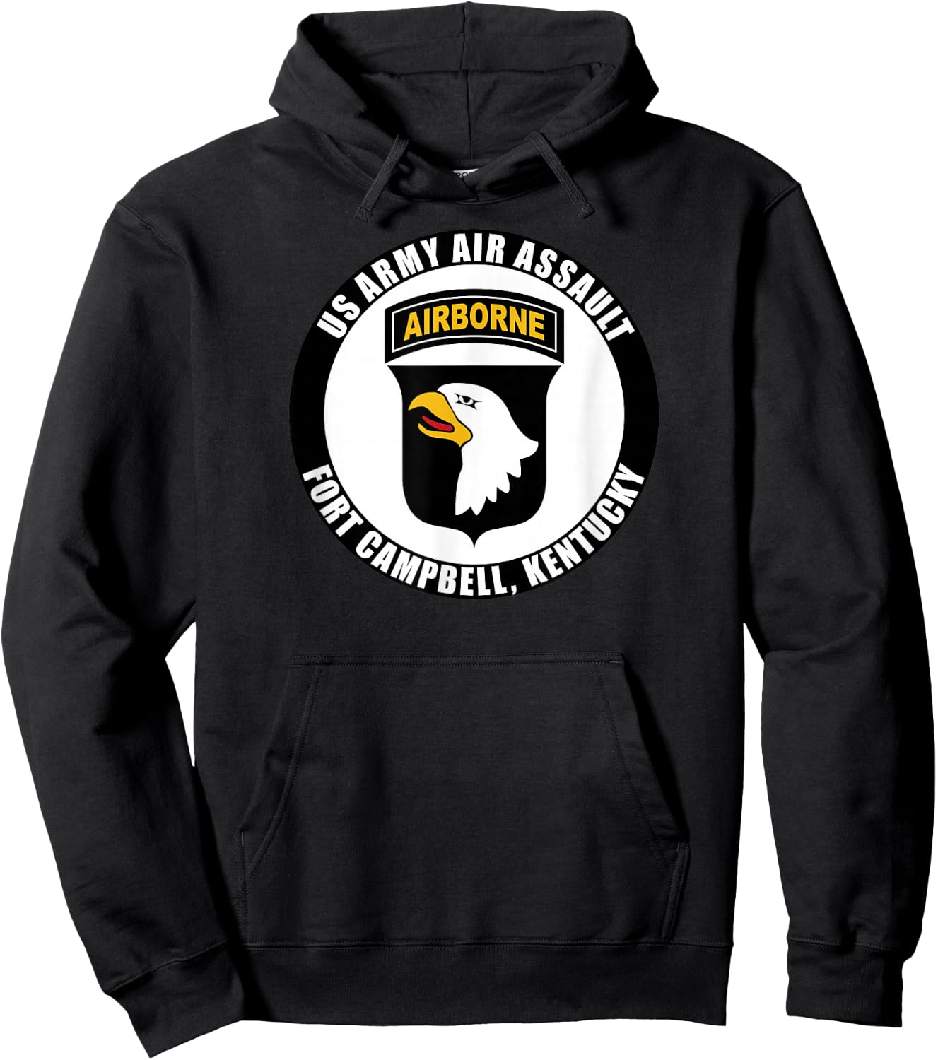 US Army Air Assault Fort Campbell Kentucky 101st Airborne Hoodie - Hoodie | Black