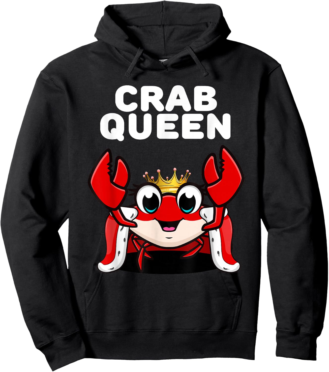 Women's Crab Queen Shirt | Girls , Black Hoodie - Hoodie | Black