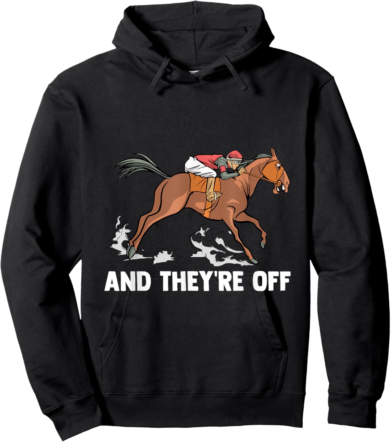 And They're Of Gift jockeys horse riders Hoodie - Hoodie | Black