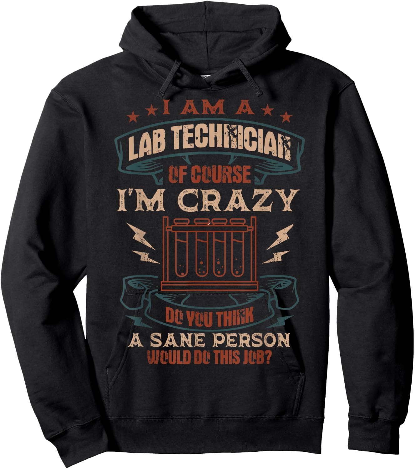 Lab Technician Medical Laboratory Technologist Scientists Hoodie - Hoodie | Black