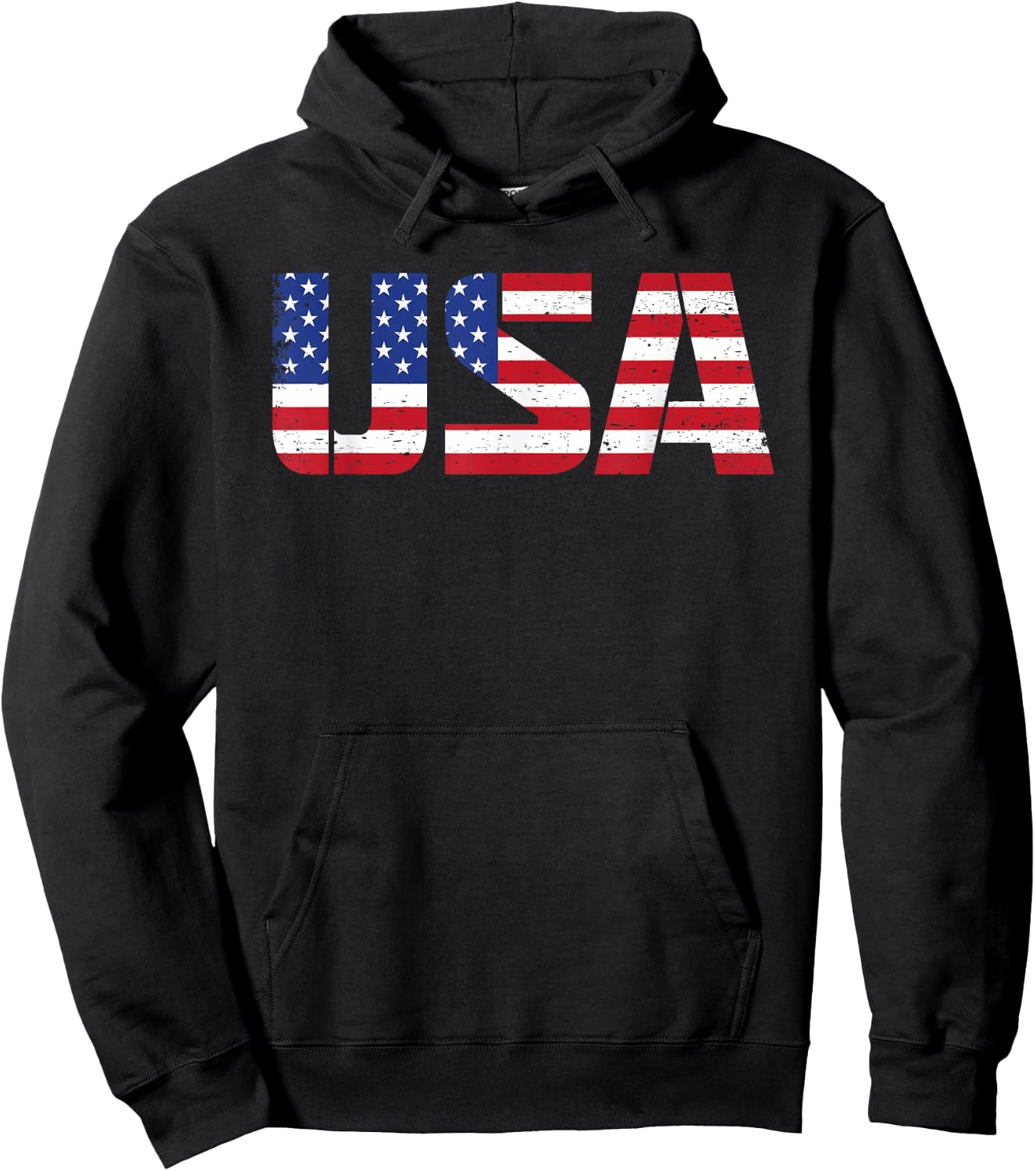USA American Flag - 4th of July Hoodie - Hoodie | Black