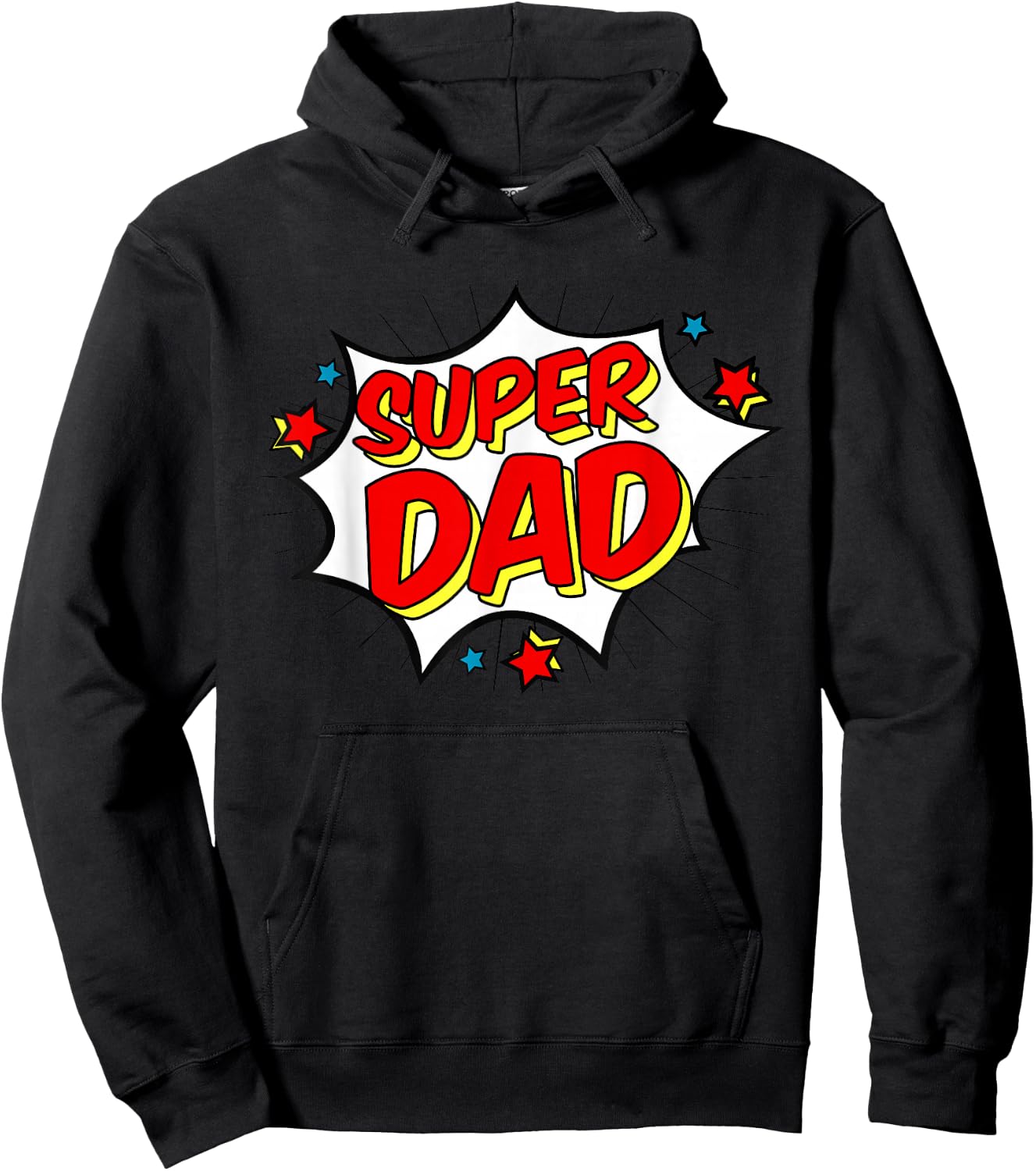 Superhero Super Dad Matching Family Hero Shirts Hoodie - Hoodie | Black