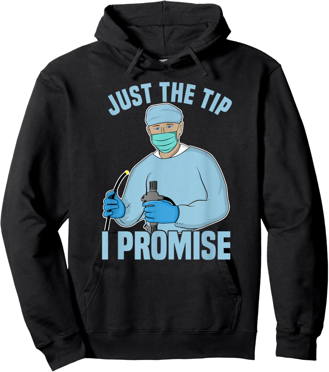 Dan66 Men's Black Humorous Medical Procedure Hoodie - Hoodie | Black