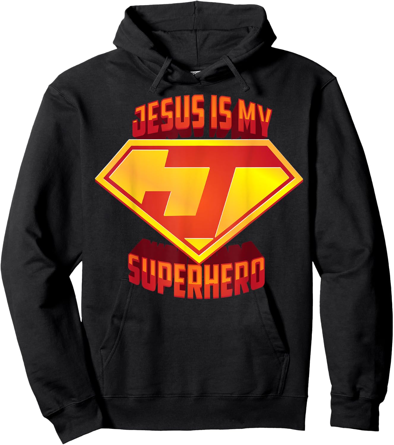 Cute Jesus Is My Superhero Birthday Present For You Hoodie - Hoodie | Black