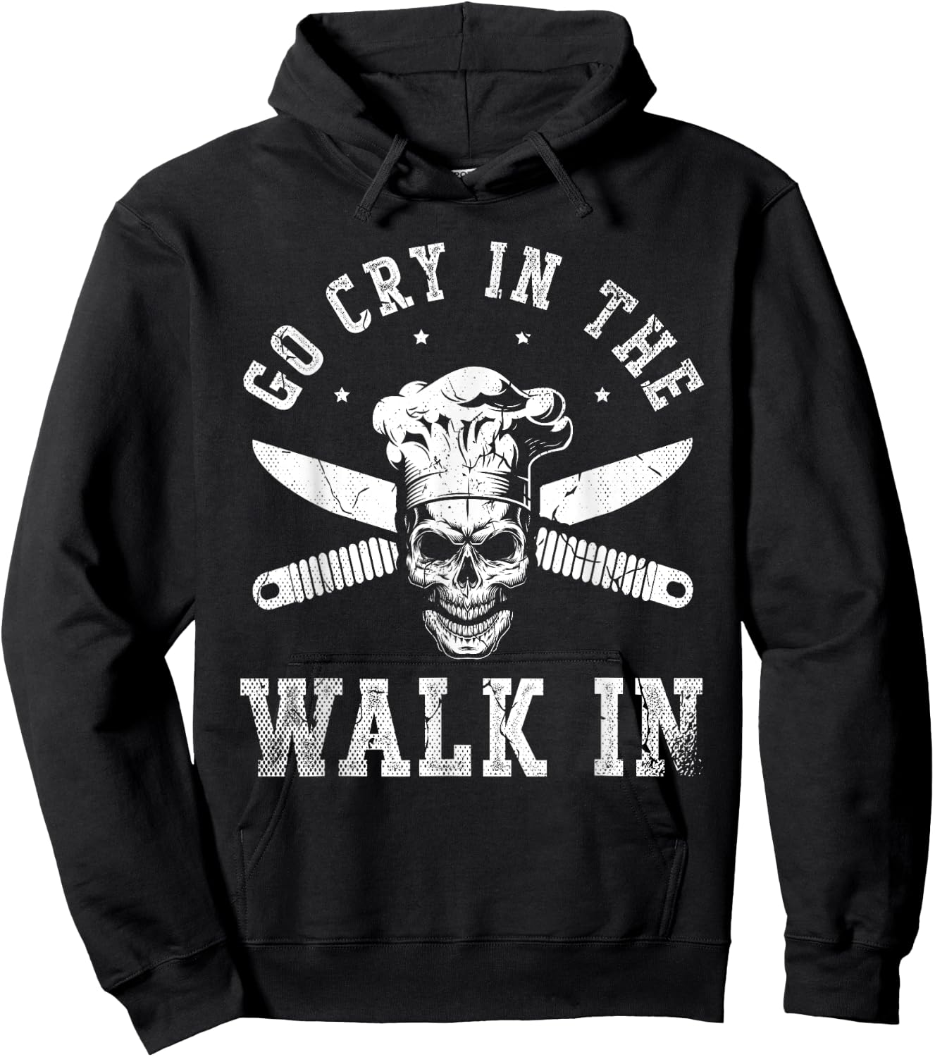 Go cry in the walk for a Sous Chef cooking funny Chef Hoodie - Hoodie | Black