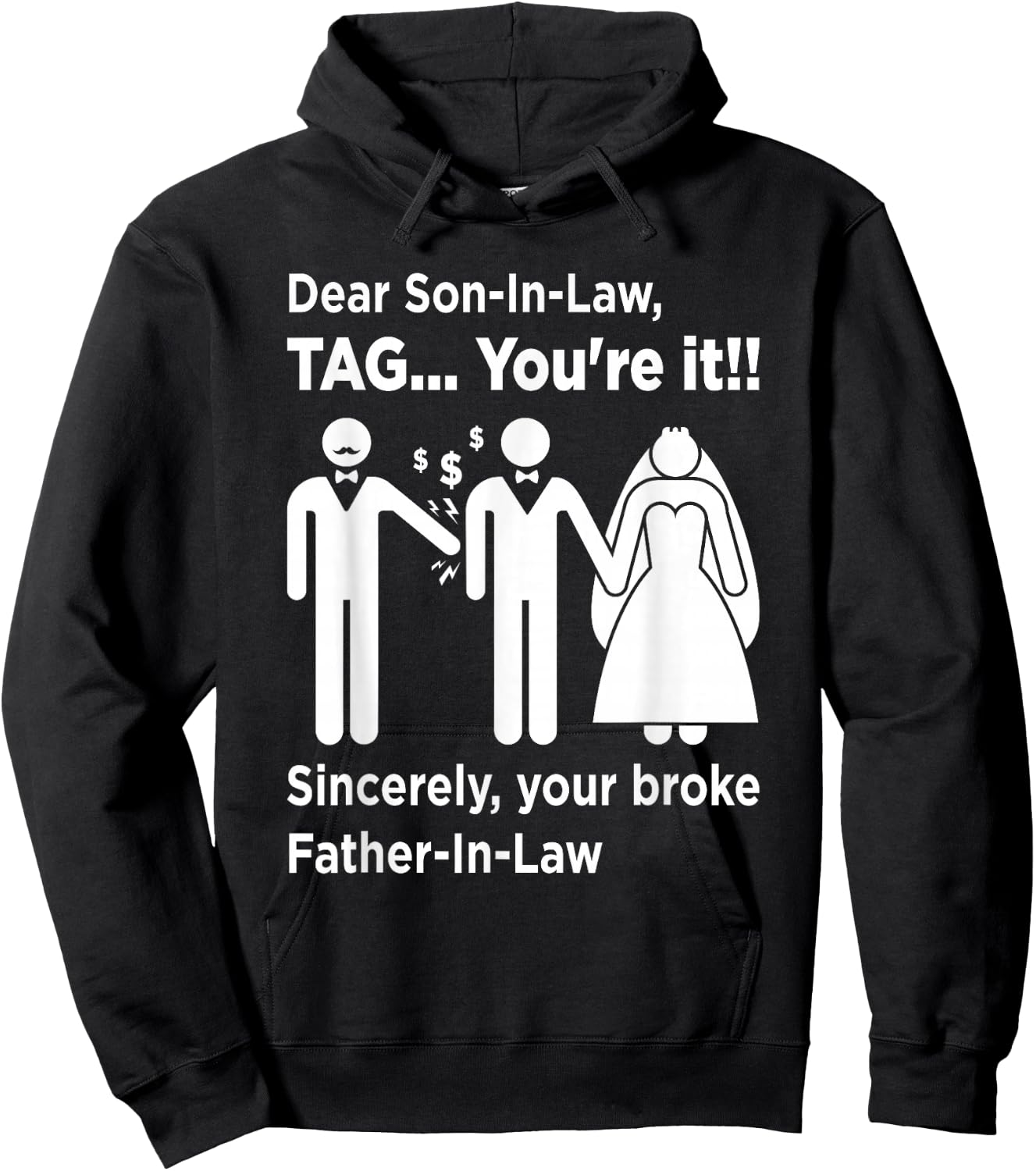 Dear Son-in-Law - Father of The Bride Dad Wedding Marriage Hoodie - Hoodie | Black