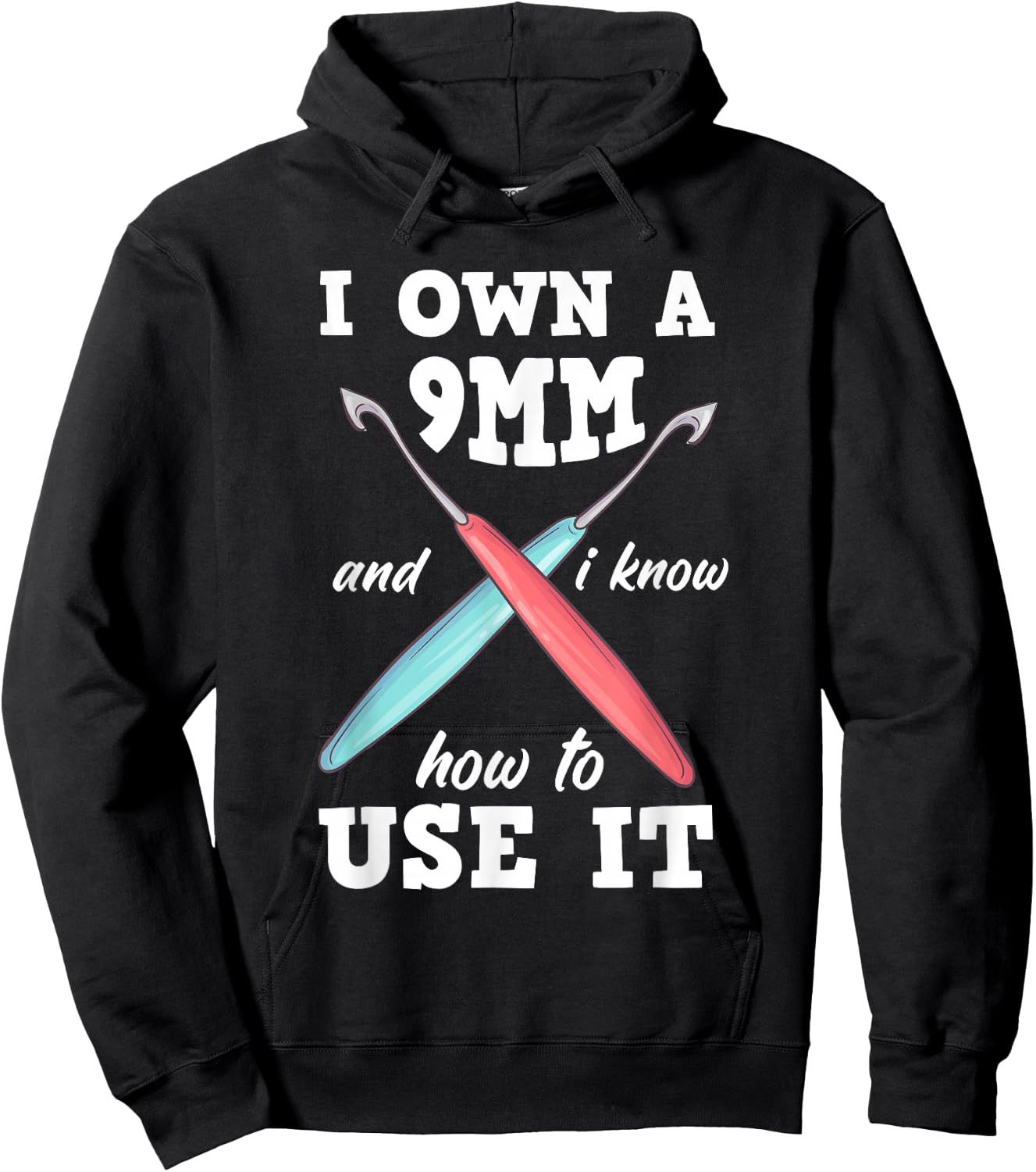 Fun Crochet Hoodie - Hoodie | Black