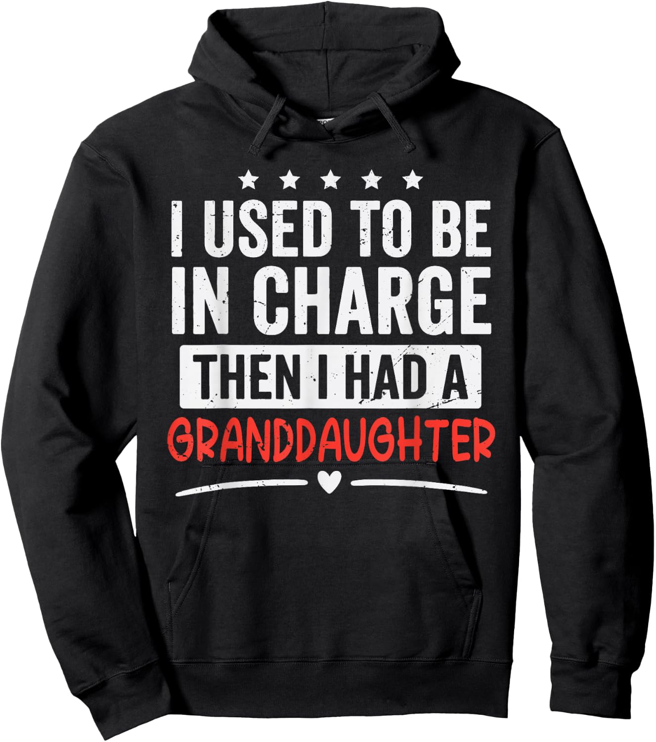 I Used to Be in Charge Then I Had A Granddaughter Hoodie - Hoodie | Black