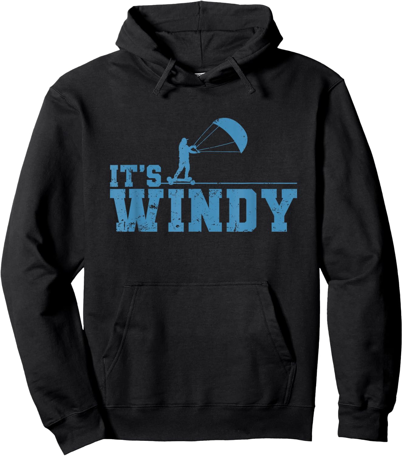 Kitelandboarding It's Windy Outdoors Hoodie - Hoodie | Black