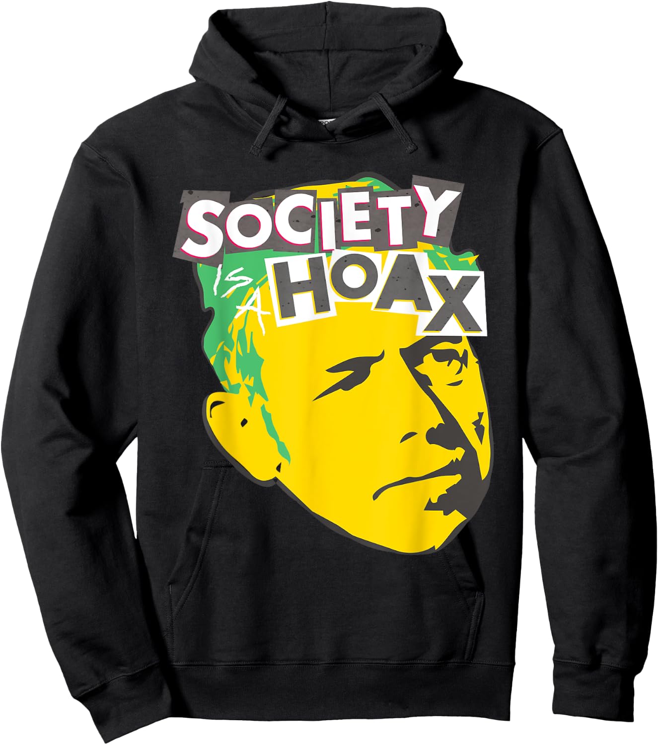Alan Watts Punk Society is a Hoax Hoodie - Hoodie | Black