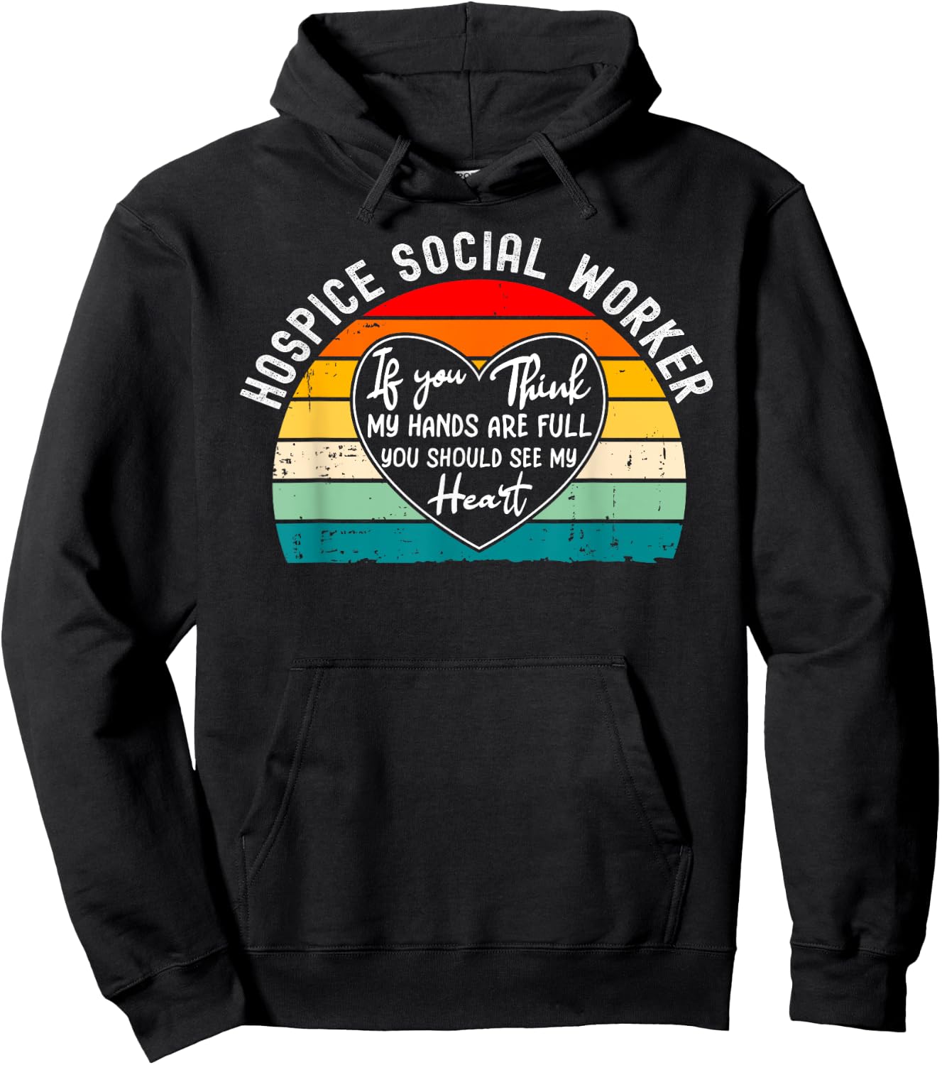 Hospice Social Worker - You Should See My Heart Hoodie - Hoodie | Black