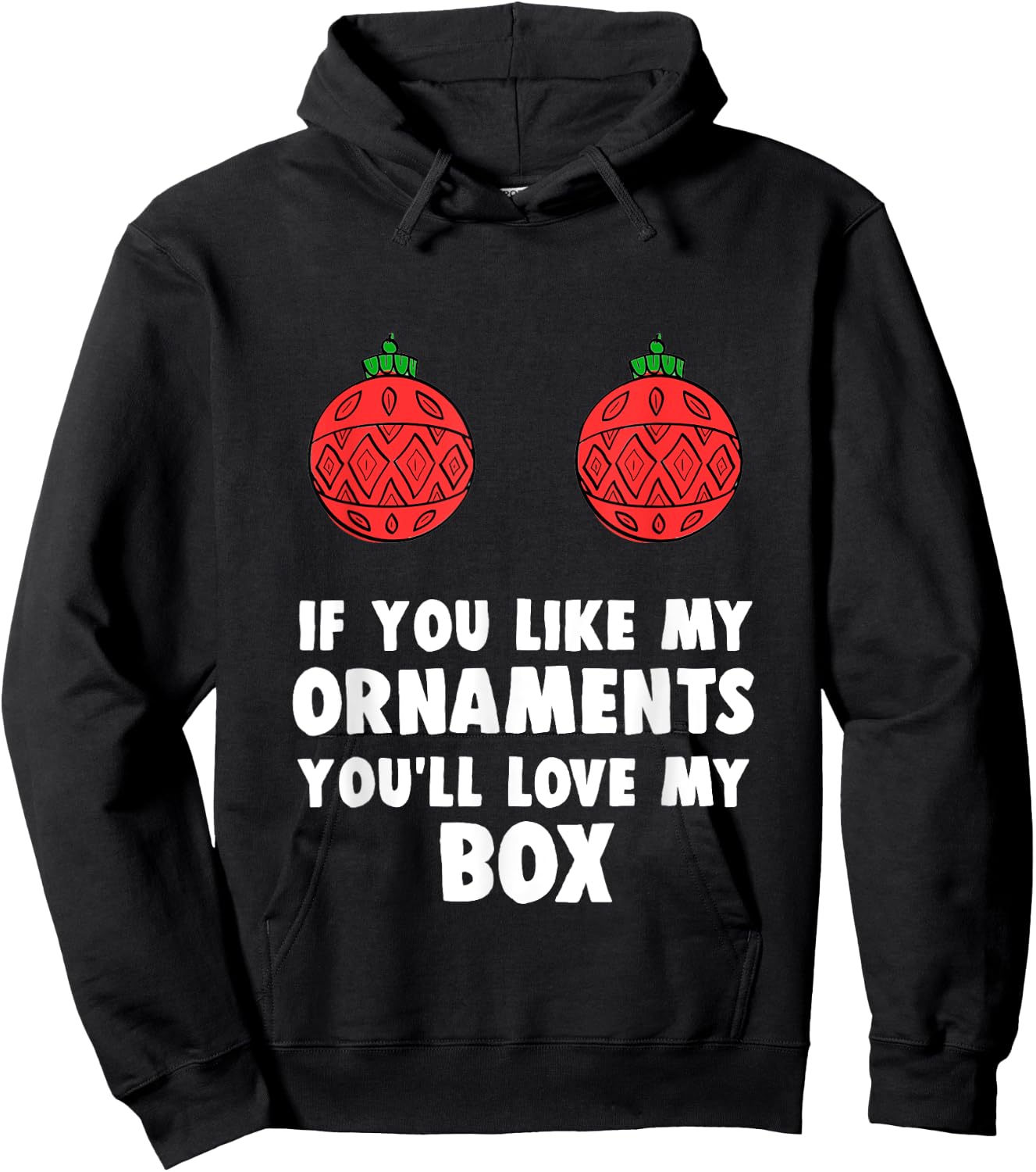 Funny Inappropriate Christmas Gag Xmas Gift Hoodie - Hoodie | Black
