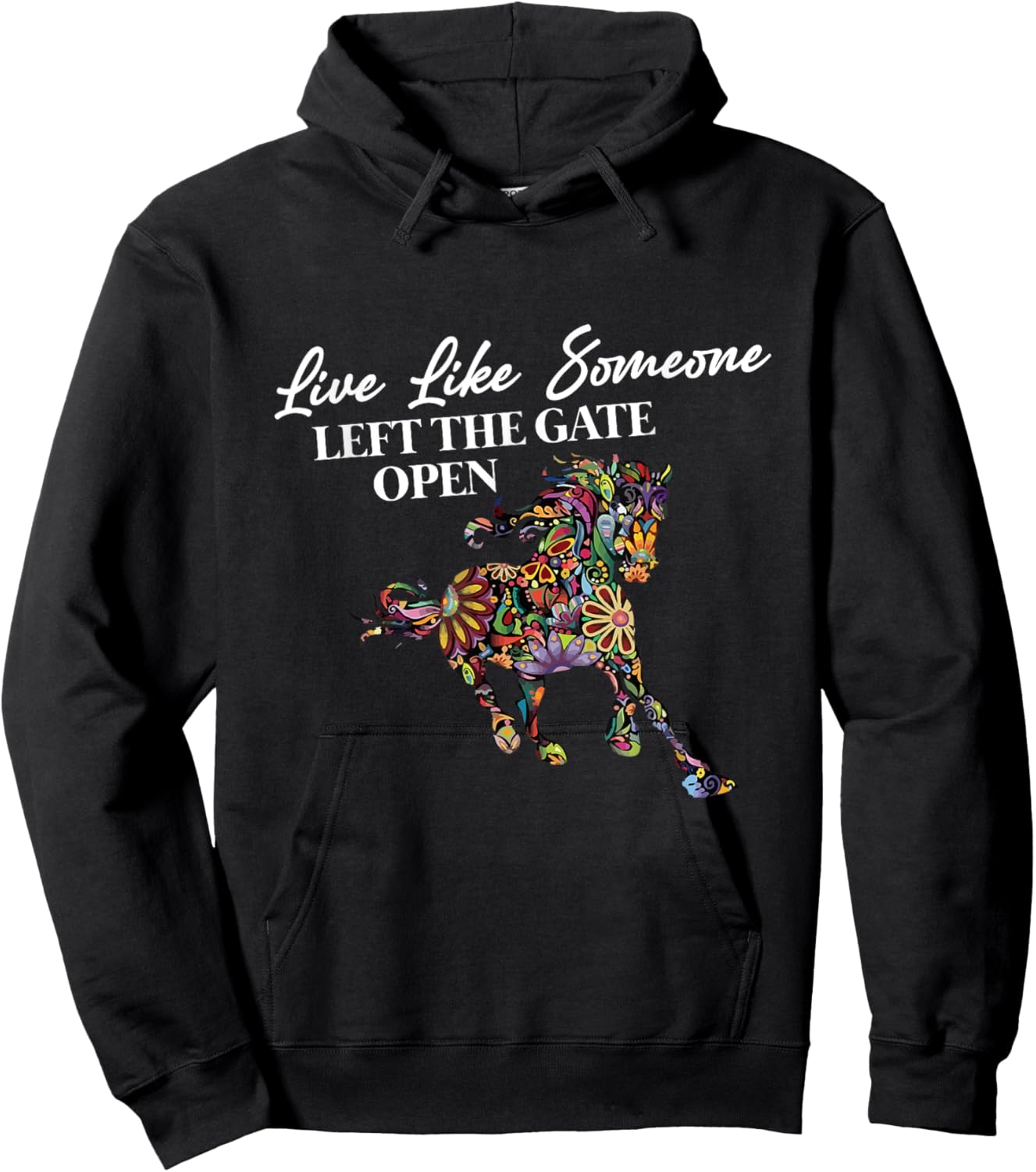 Live like someone left the door open Hoodie - Hoodie | Black