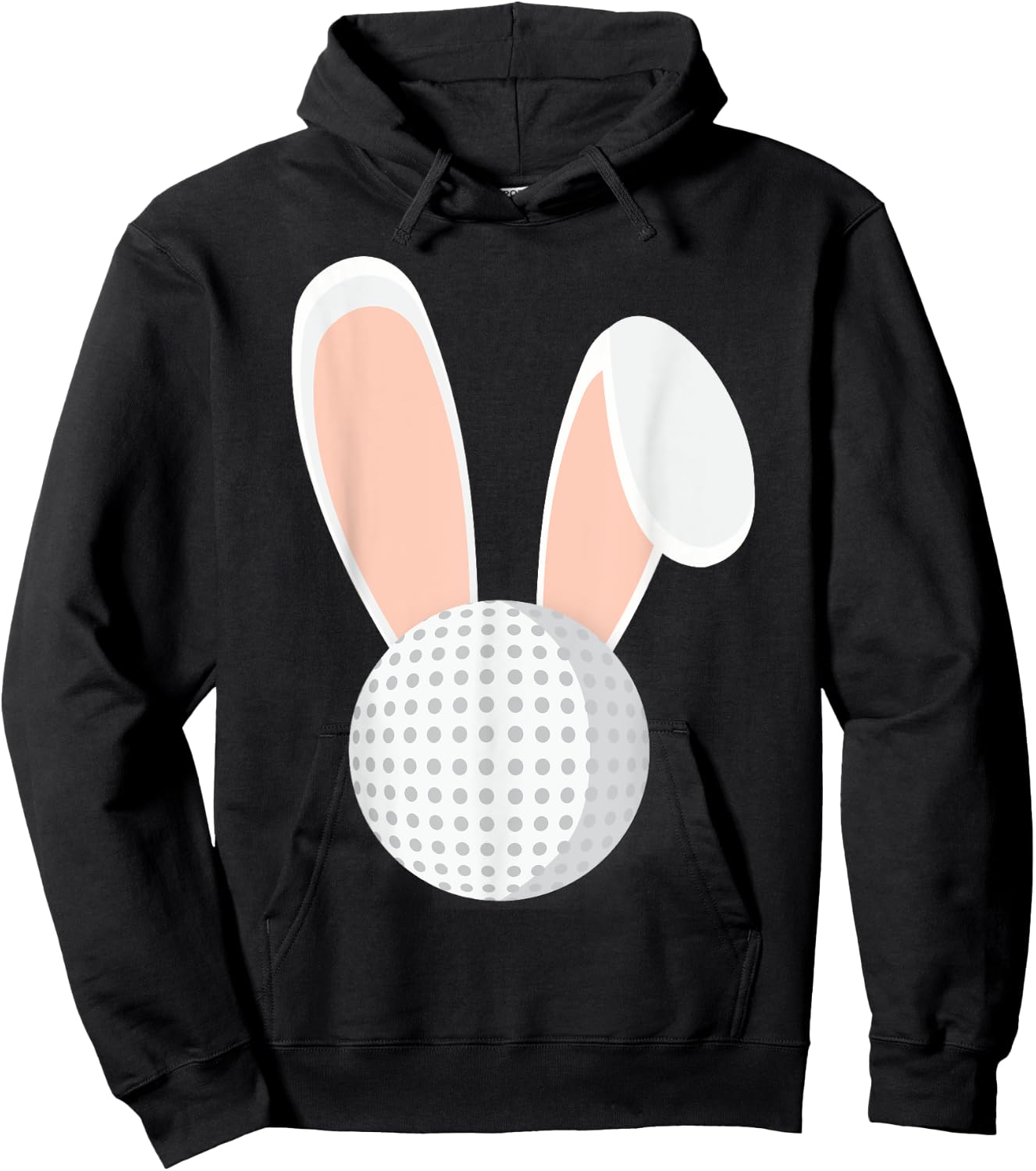 Easter Rabbit Bunny Golf Ball Golfer Funny Holiday Hoodie - Hoodie | Black