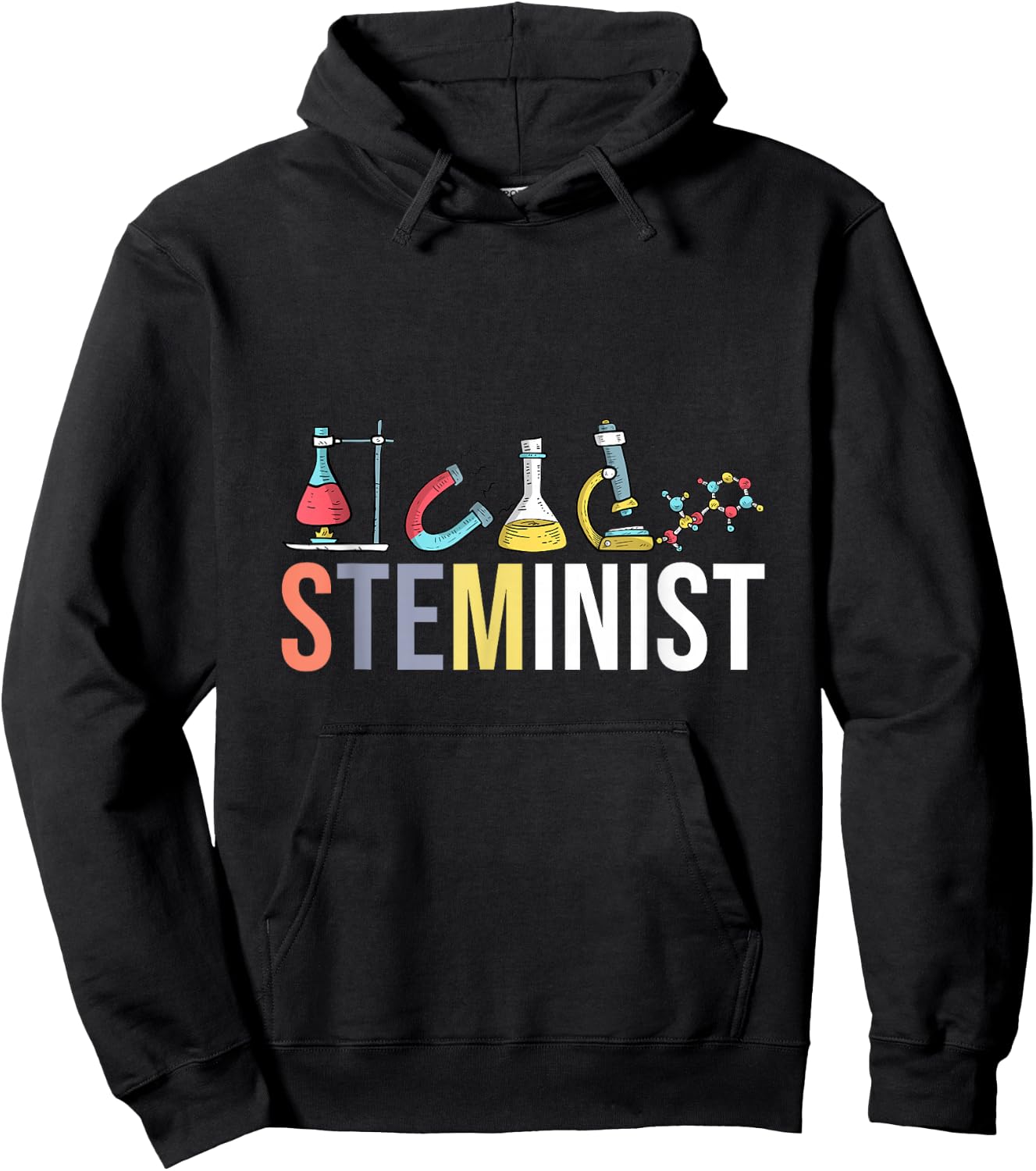 Steminist Science Technology Engineering Math STEM Gift Hoodie - Hoodie | Black