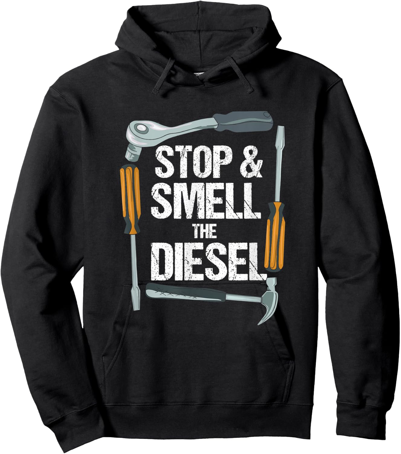 Funny Diesel Mechanics Gift | Diesel Truck Trucker Pickup Hoodie - Hoodie | Black