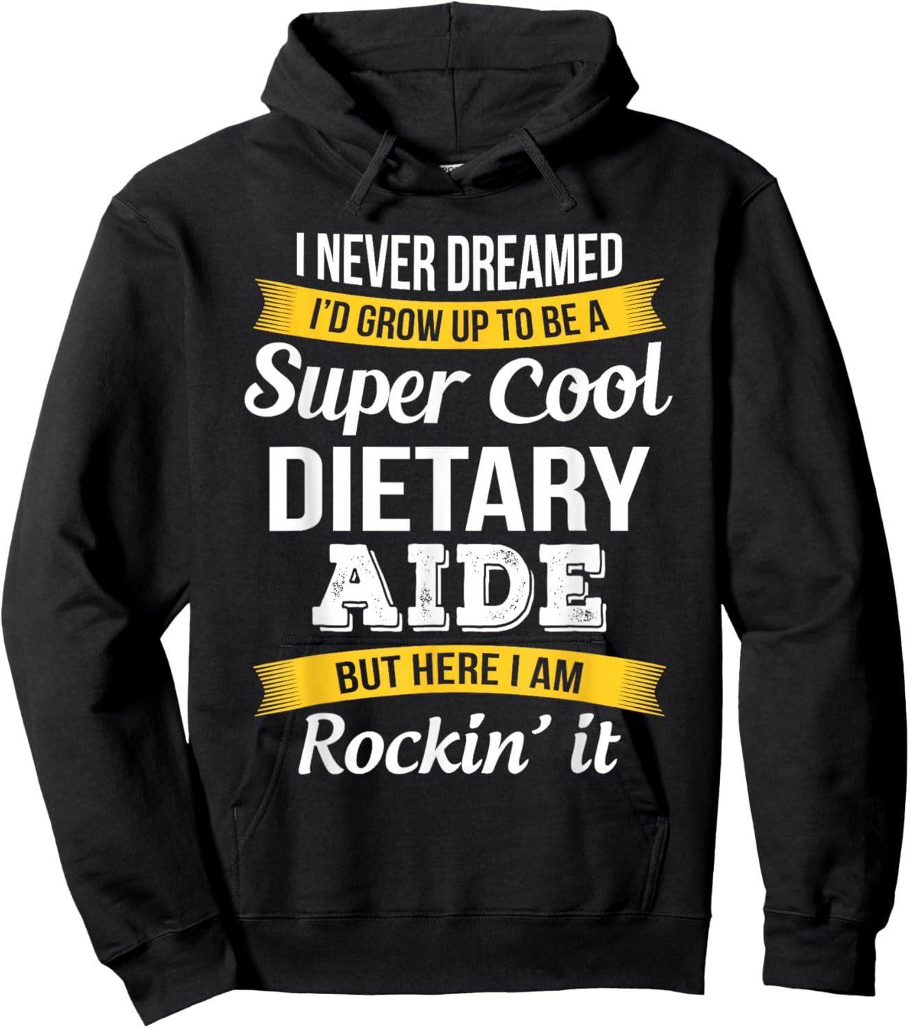Funny Dietary Aide Gifts Appreciation Service Worker Hoodie - Hoodie | Black