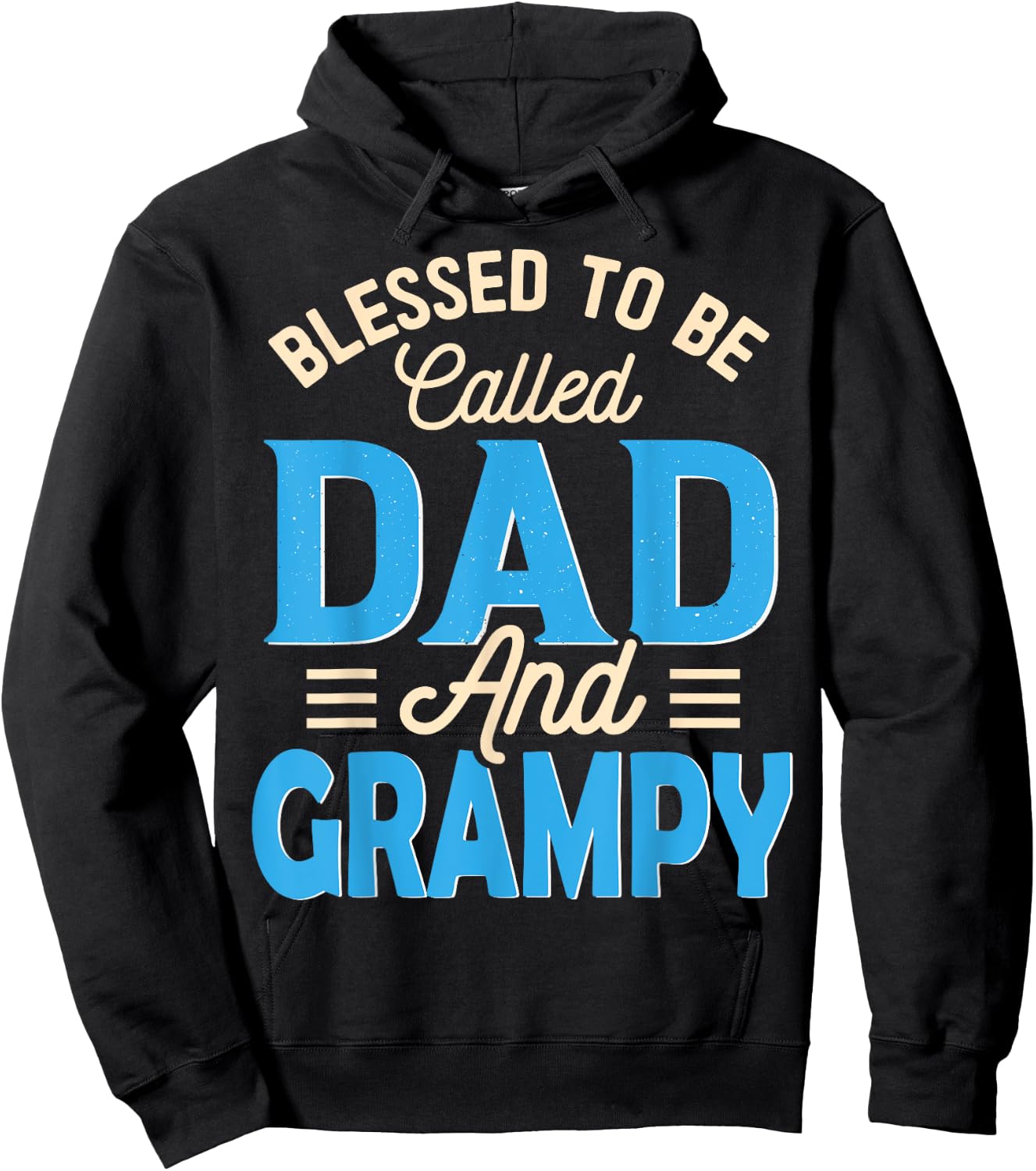 Blessed To Be Called Dad And Grampy Father's Day Grandpa Hoodie - Hoodie | Black