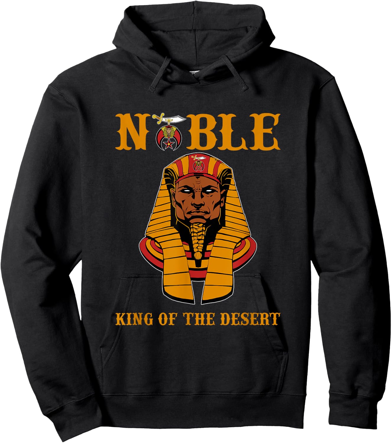 Shriner Noble King of the desert Pharaoh PHA Father's Day Hoodie - Hoodie | Black