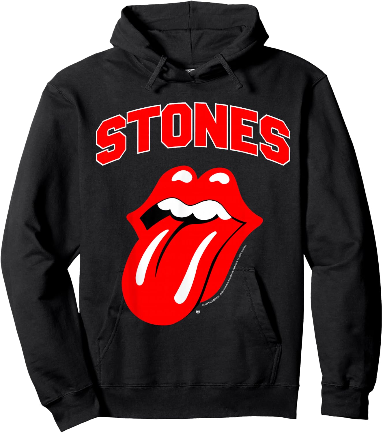 Rolling Stones Official Varsity Hoodie - Hoodie | Black