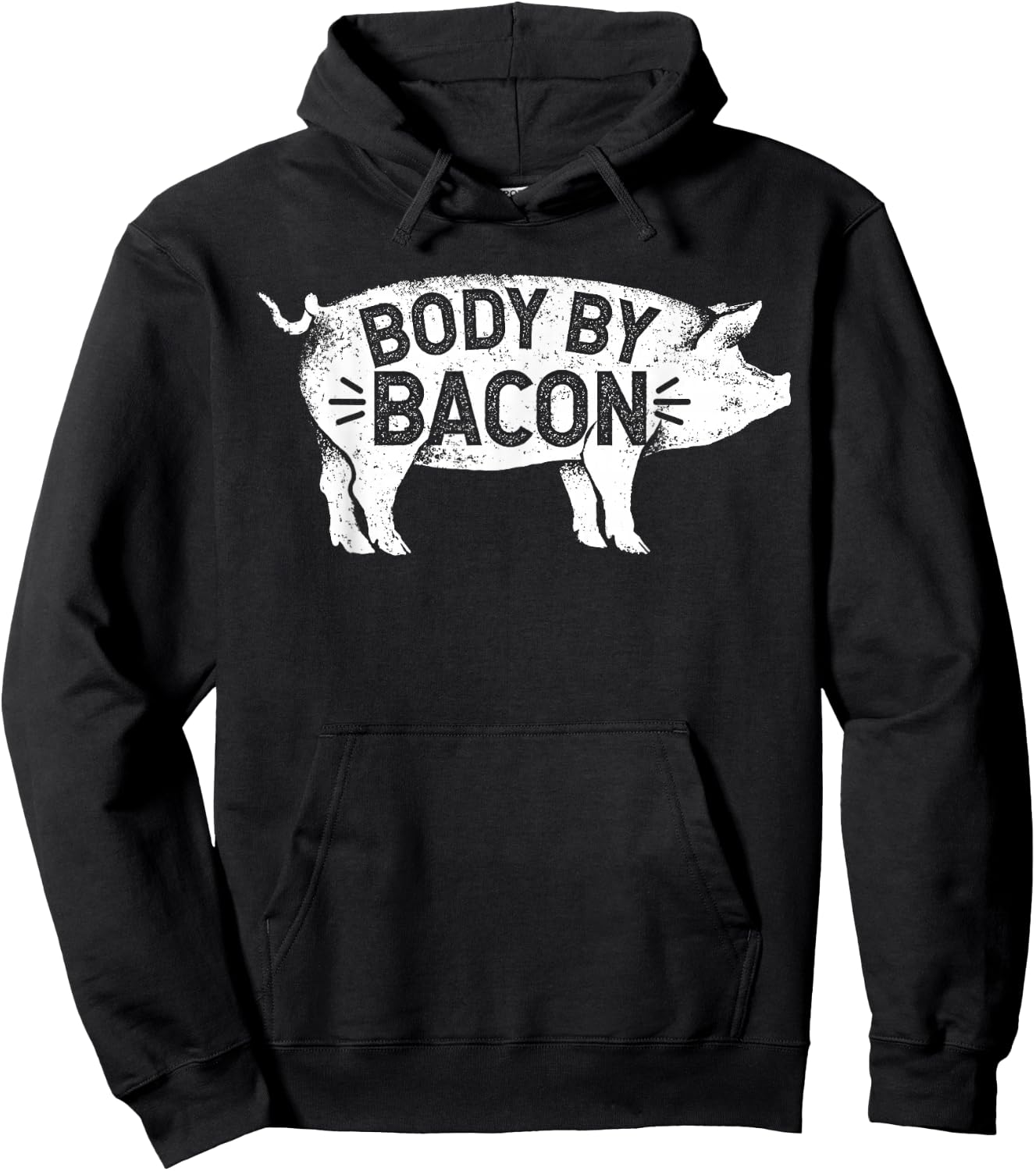 Body by Bacon for Low Carb High Fat Ketogenic Diet Hoodie - Hoodie | Black