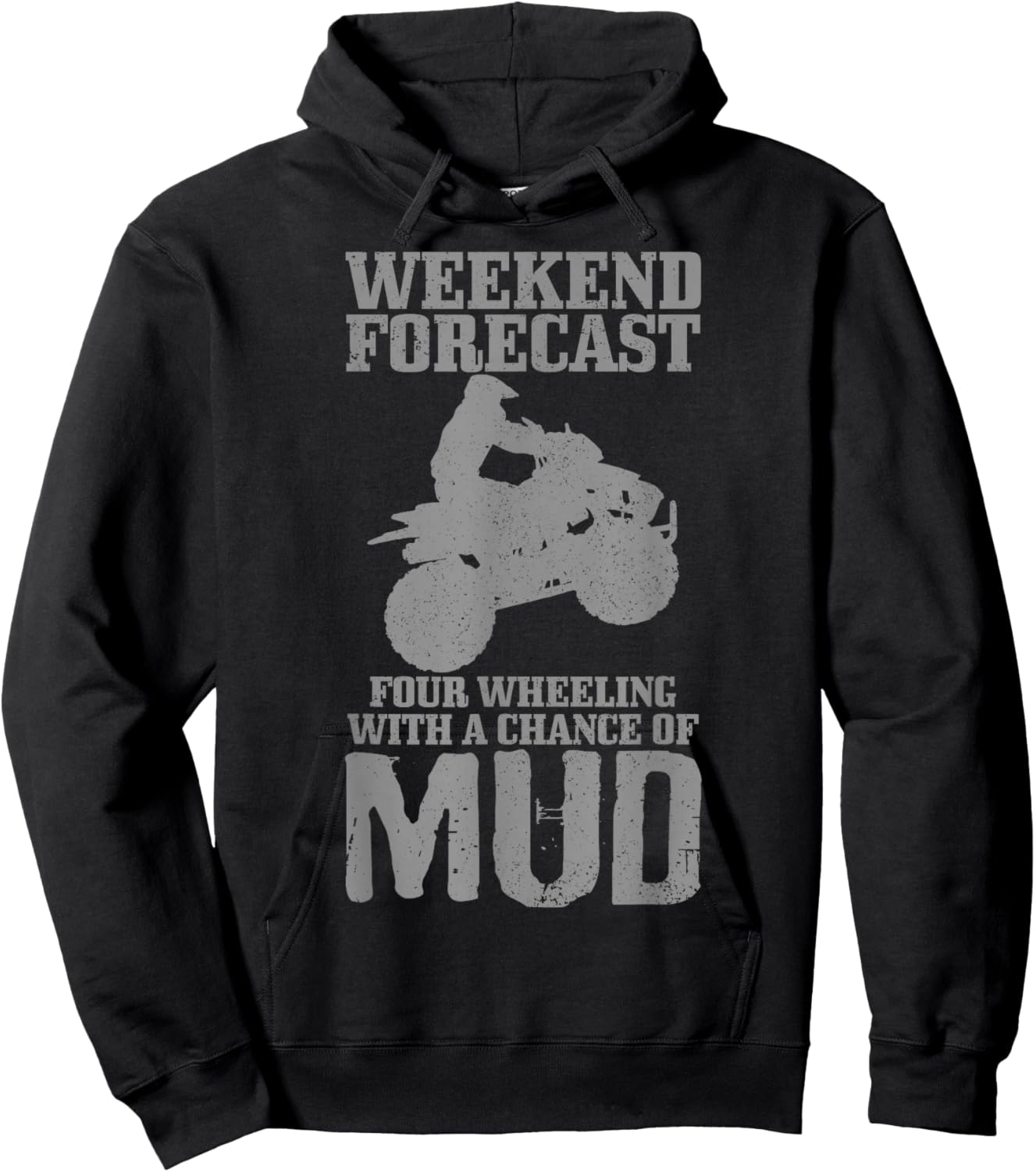 Quad Bike ATV Random Gravity Checks Funny Gift Hoodie - Hoodie | Black