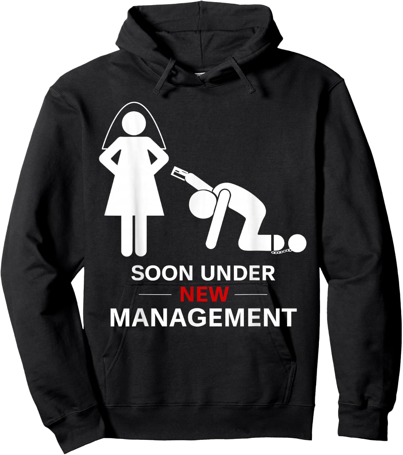 Groom Shirt, Stag Party, Under New Leadership Hoodie - Hoodie | Black