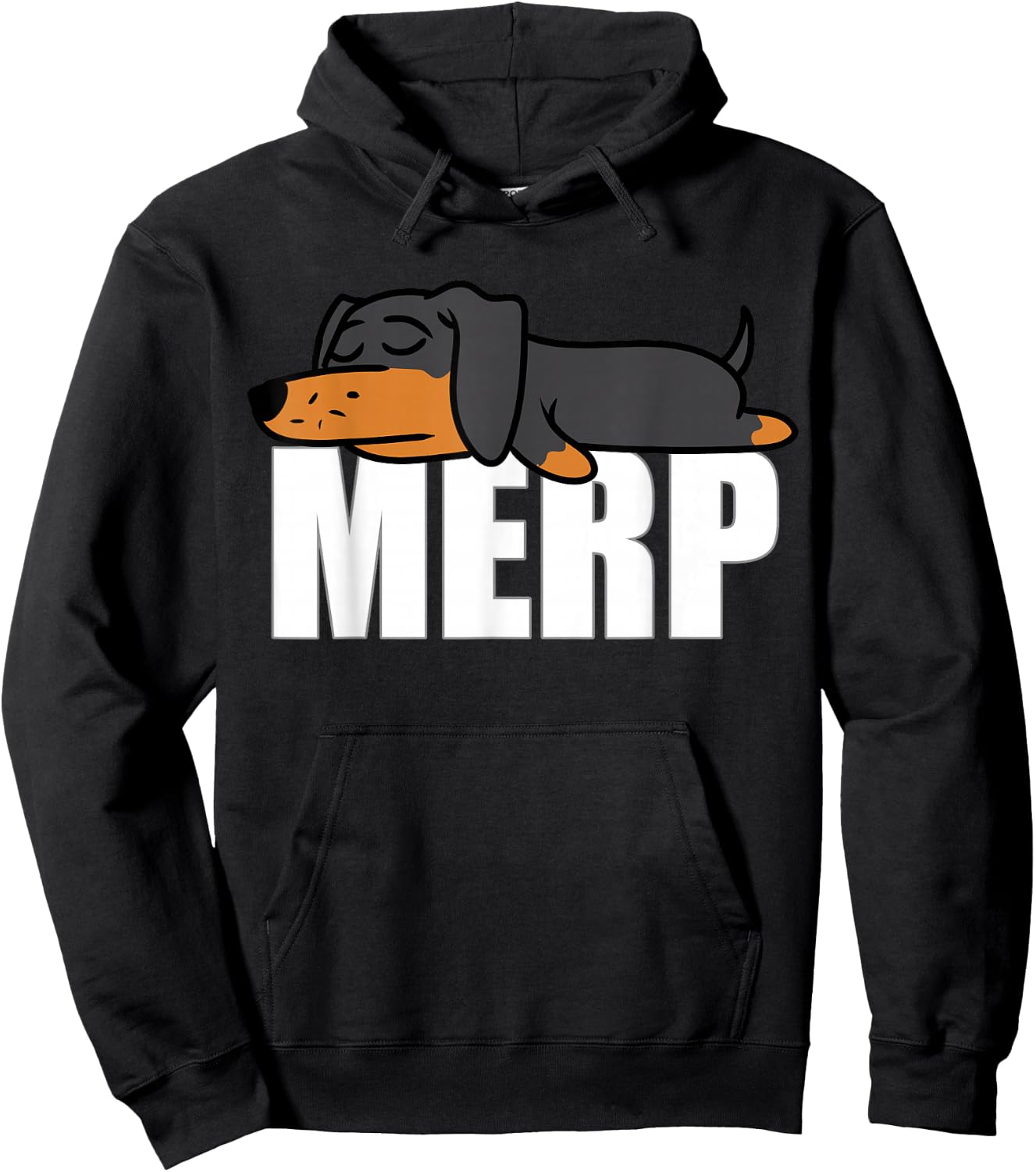 Dachshund Internet Dank Meme Merp Gifts Women Men Hoodie - Hoodie | Black