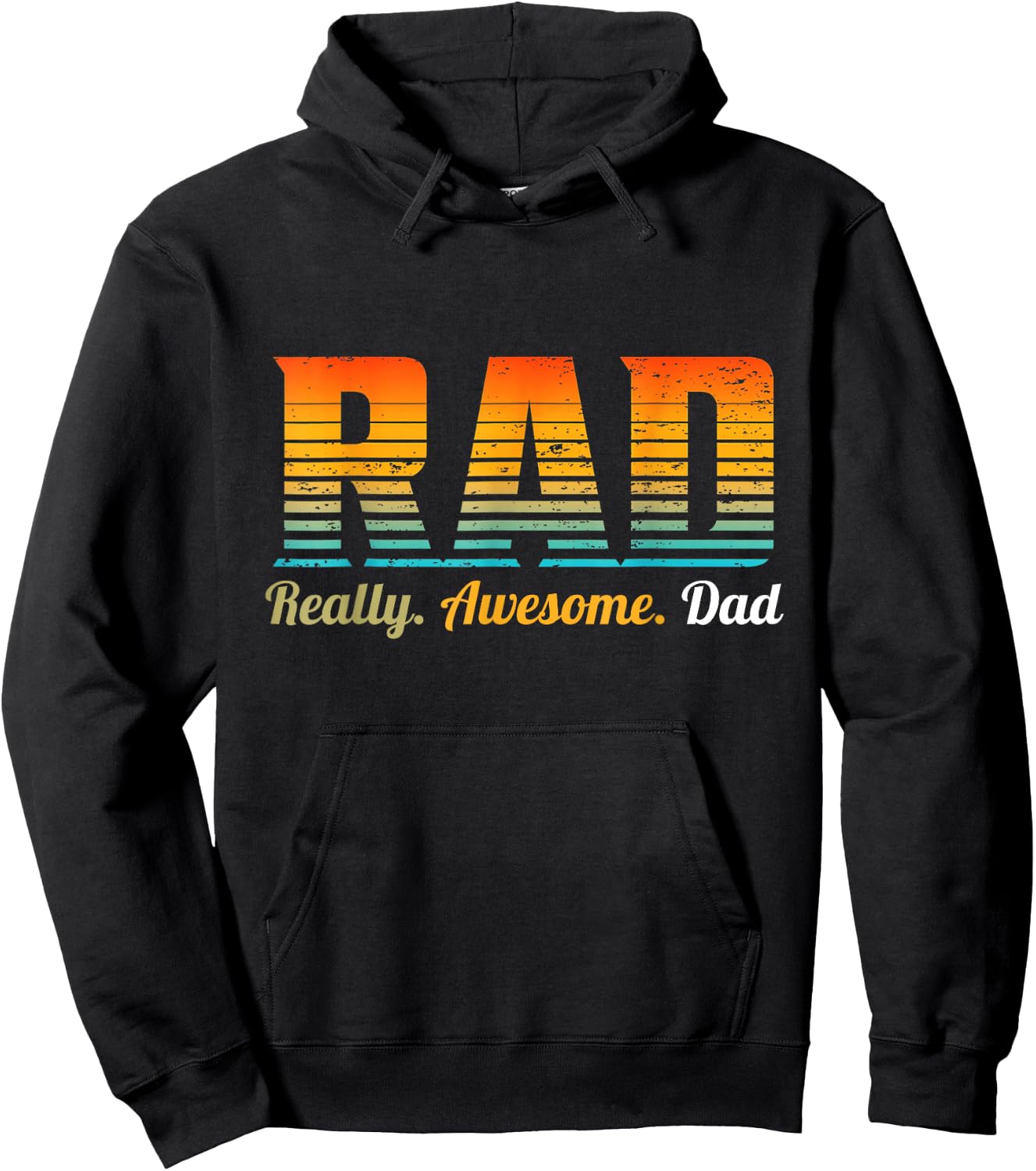 RAD Really Awesome Dad Father’s Day And Funny Father Hoodie - Hoodie | Black