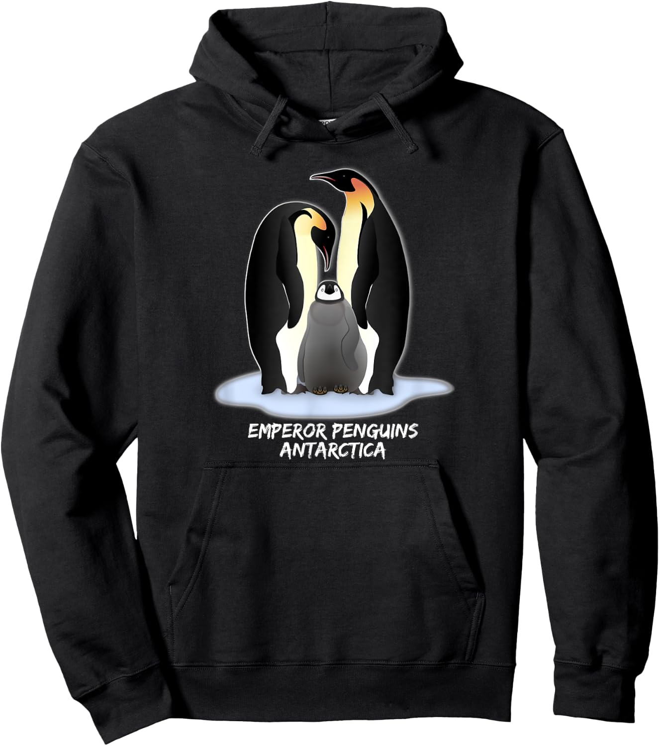 Emperor Penguins Antarctica #2 nature, wildlife Hoodie - Hoodie | Black