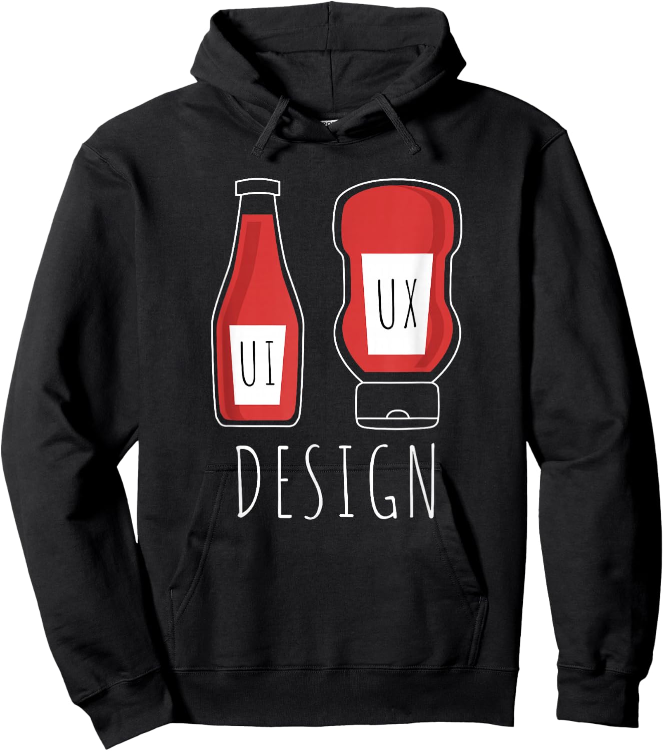 User Experience Graphic Designer UX UI Design Hoodie - Hoodie | Black