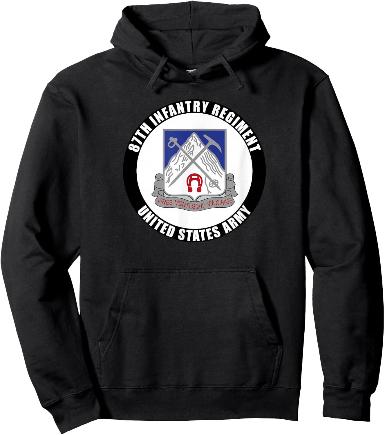 87th Infantry Regiment United States Army Veteran Military Hoodie - Hoodie | Black