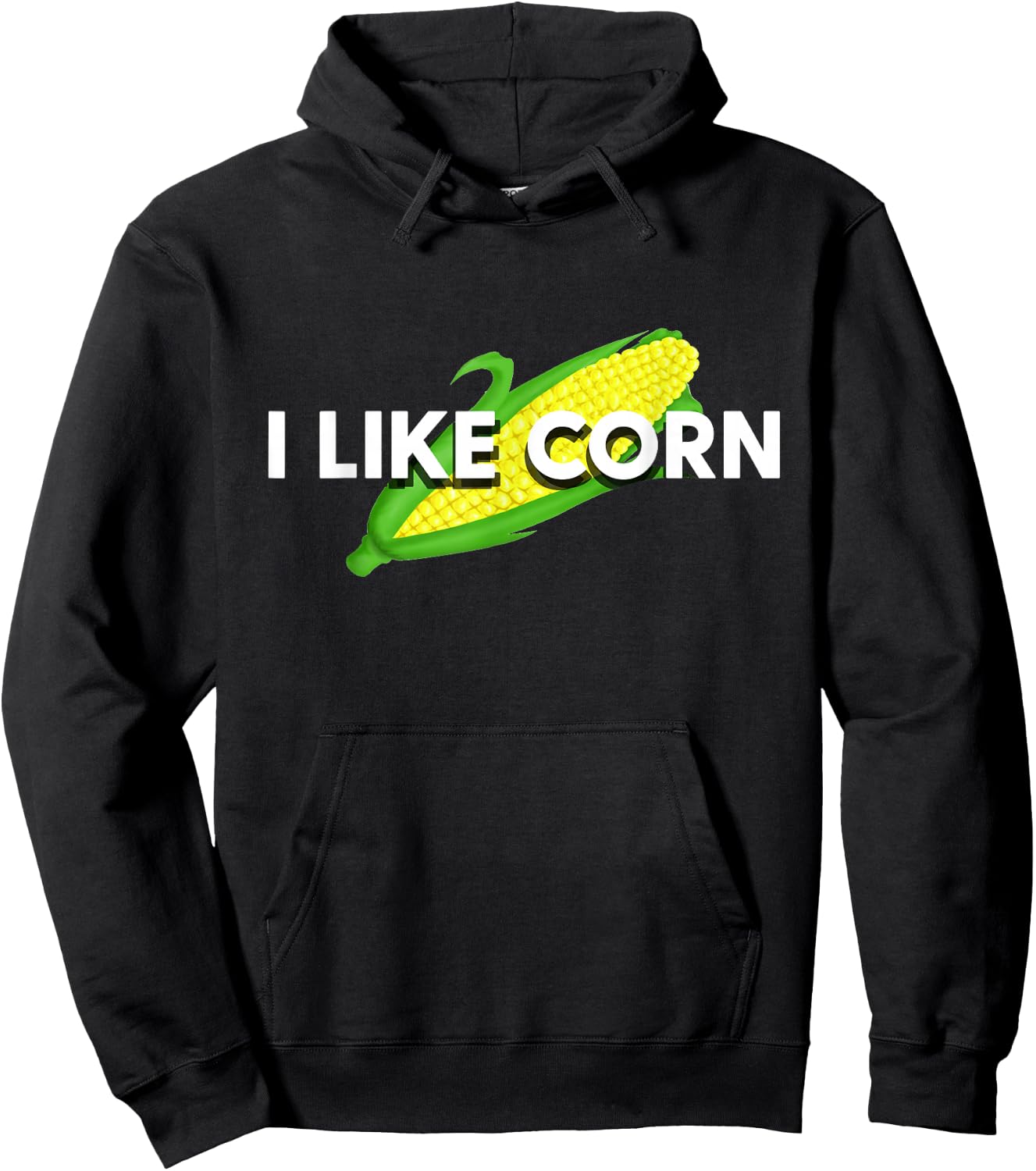 I Like Corn Vegetable Maize Food Corn Lover Gift Hoodie - Hoodie | Black